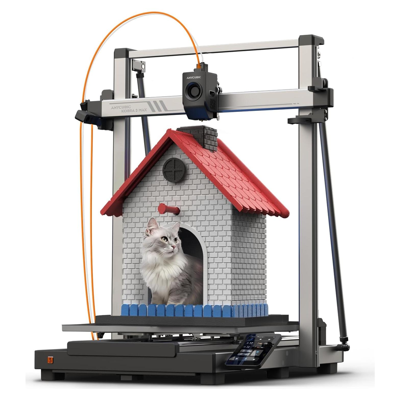 Impresora 3D Anycubic Kobra 3 Max 420x420x500mm Multicolor