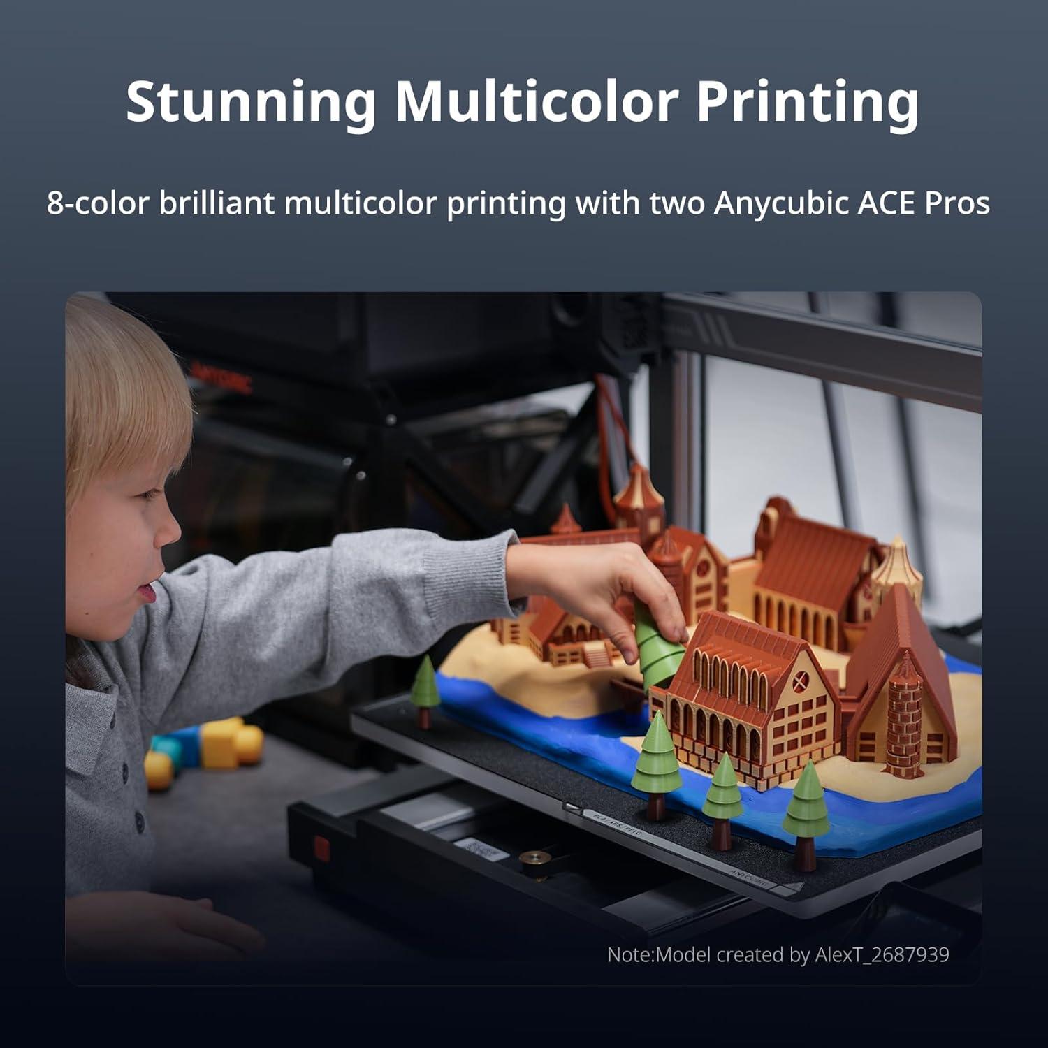 Impresora 3D Anycubic Kobra 3 Max 420x420x500mm Multicolor