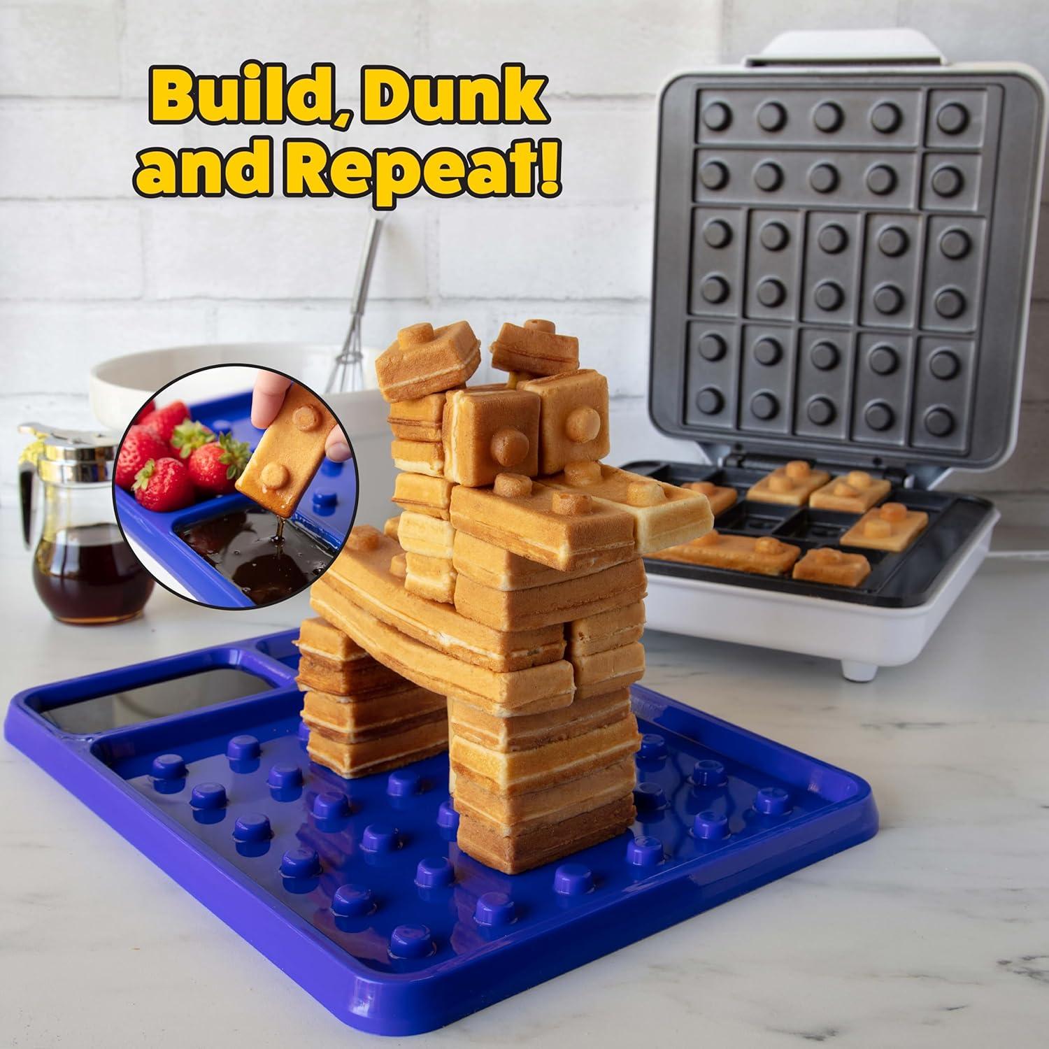 Máquina de Waffles Eléctrica Waffle Wow! Negra 800W Antiadherente