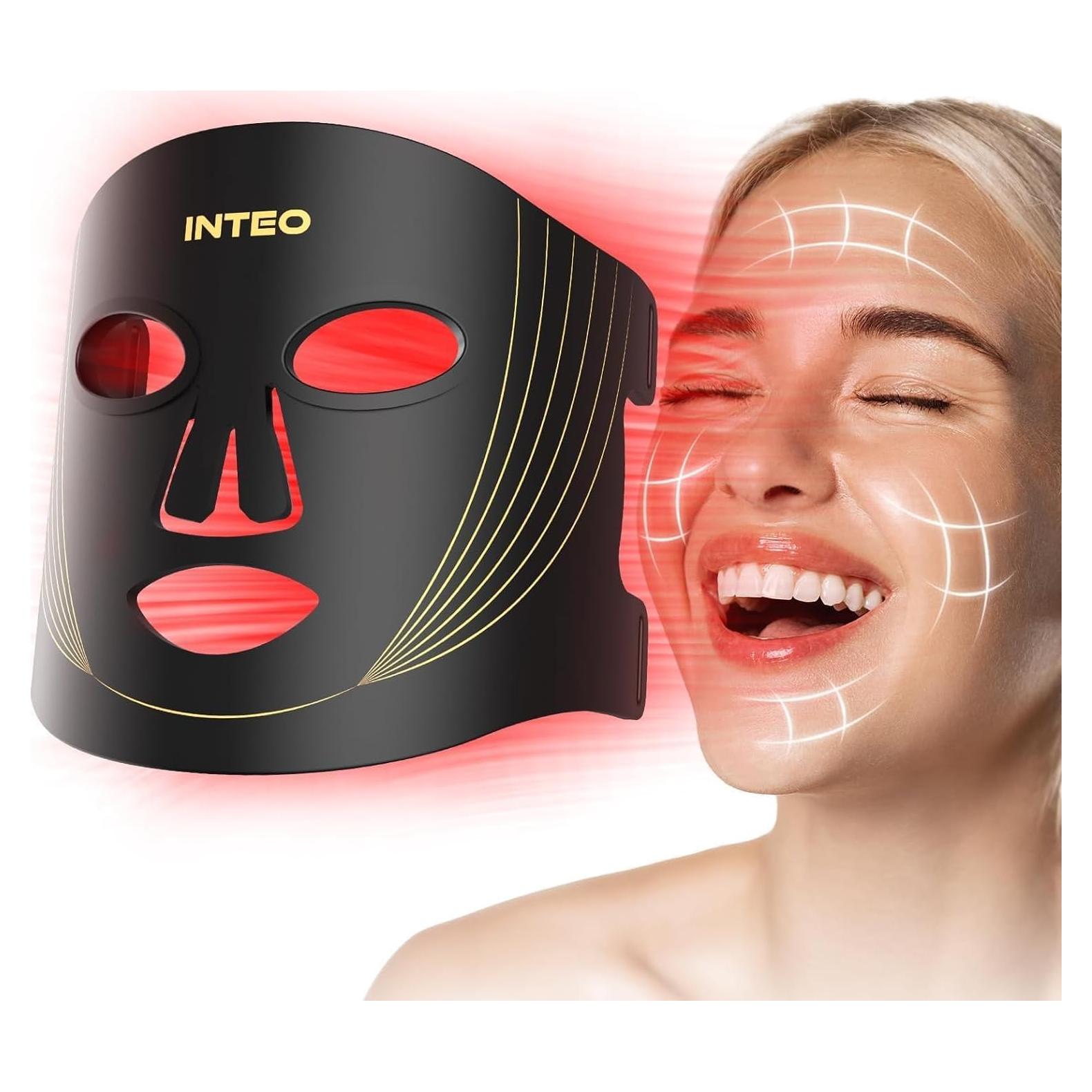Máscara de Terapia de Luz Roja INTEO 3 Modos y Temporizador