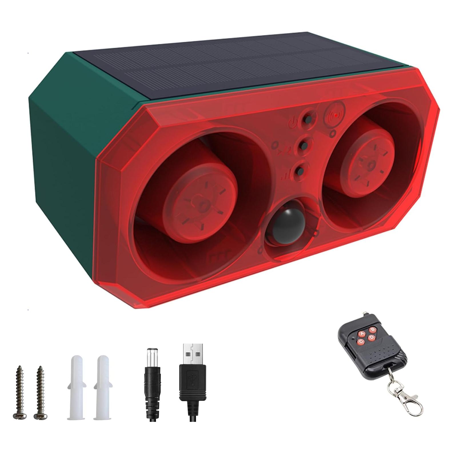 Alarma Solar de Movimiento QXMH con Sonido de Ladrido 130dB