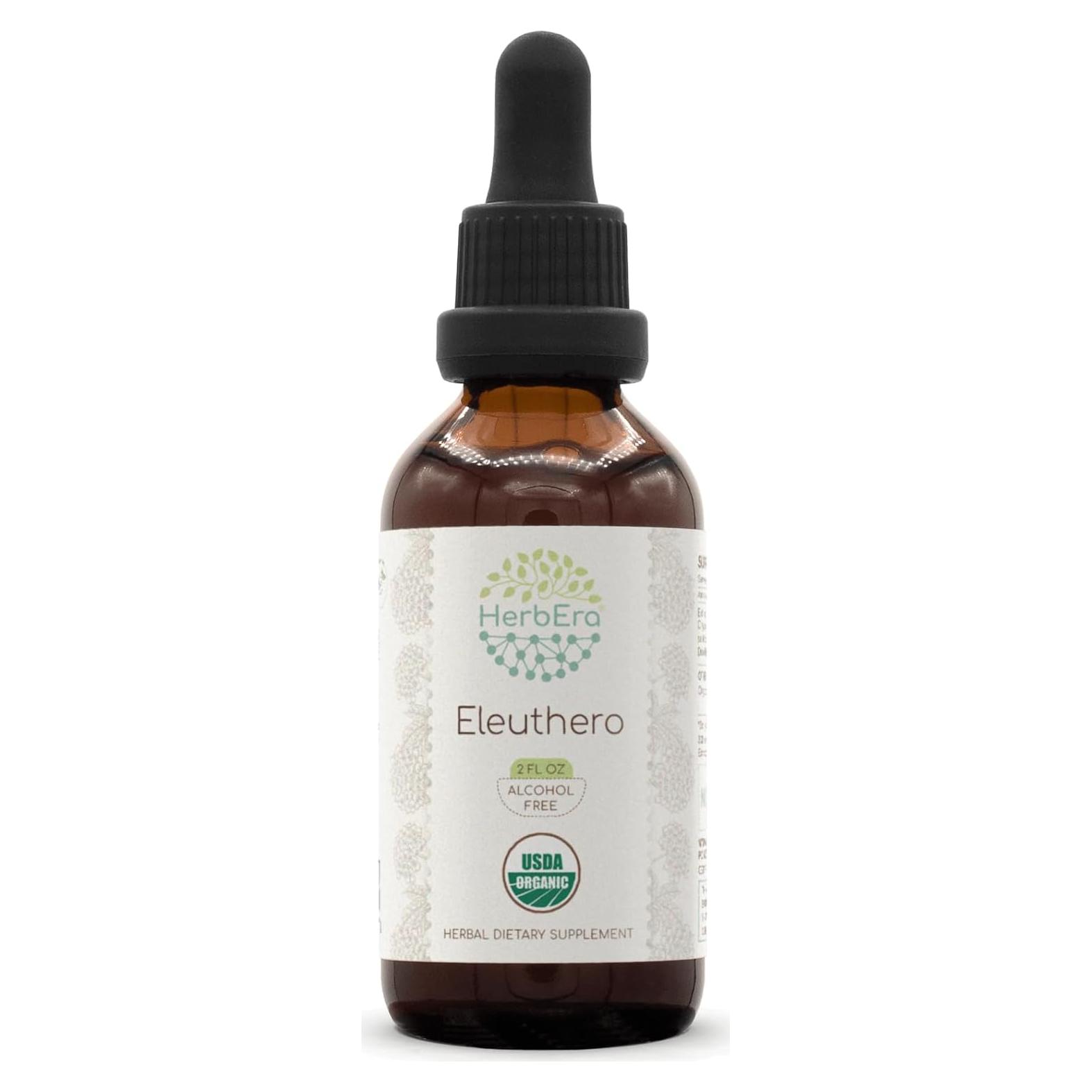 Tintura Orgánica de Eleuthero HerbEra 59 ml - Extracto Sin Alcohol