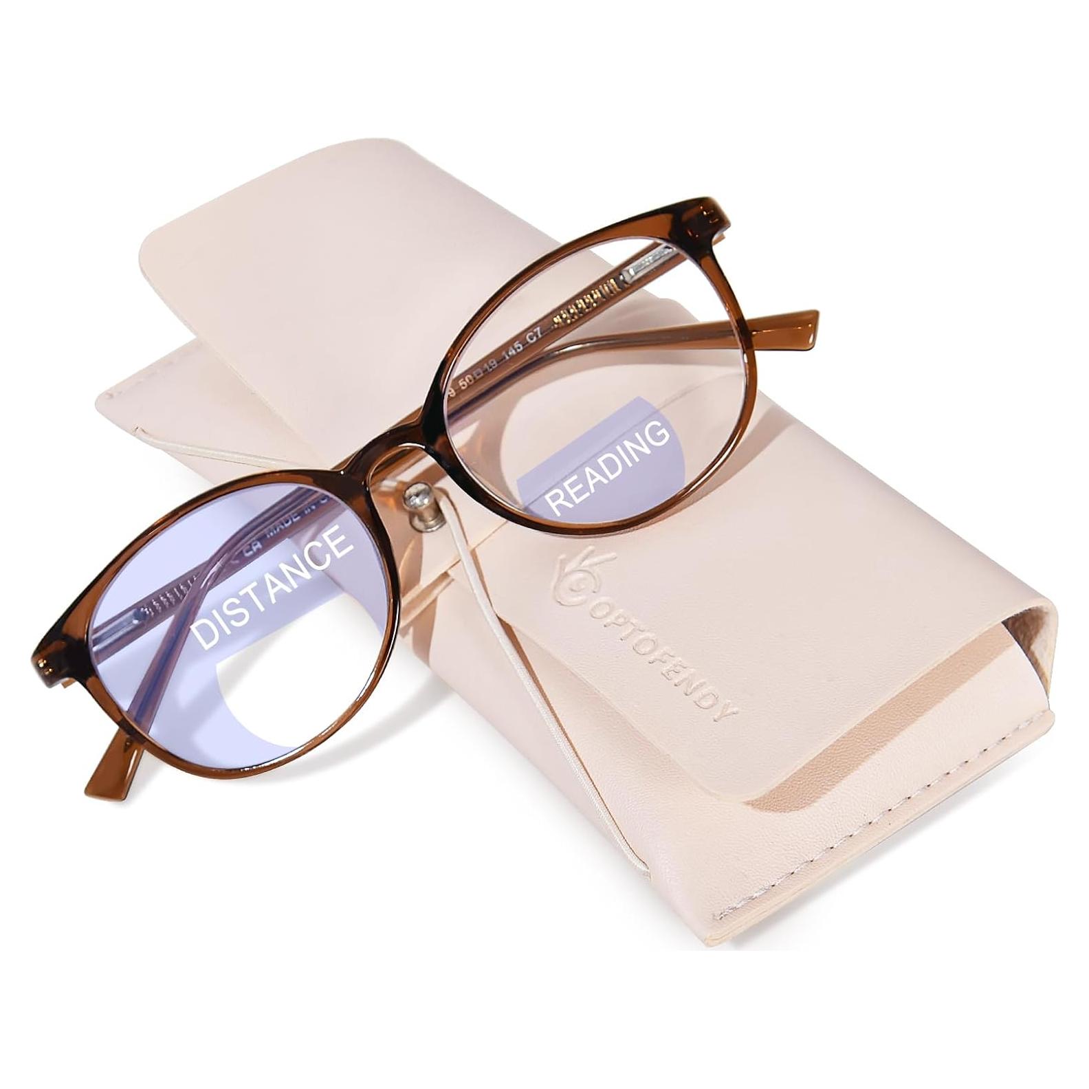 Gafas Bifocales OPTOFENDY 1.5x TR90 Redondas Luz Azul