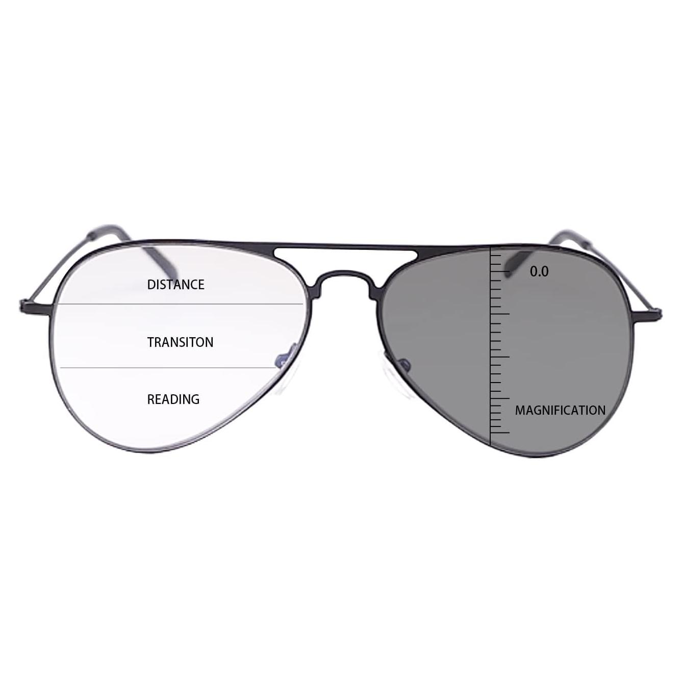 Gafas de lectura progresivas MIRYEA foto-cromáticas UV400