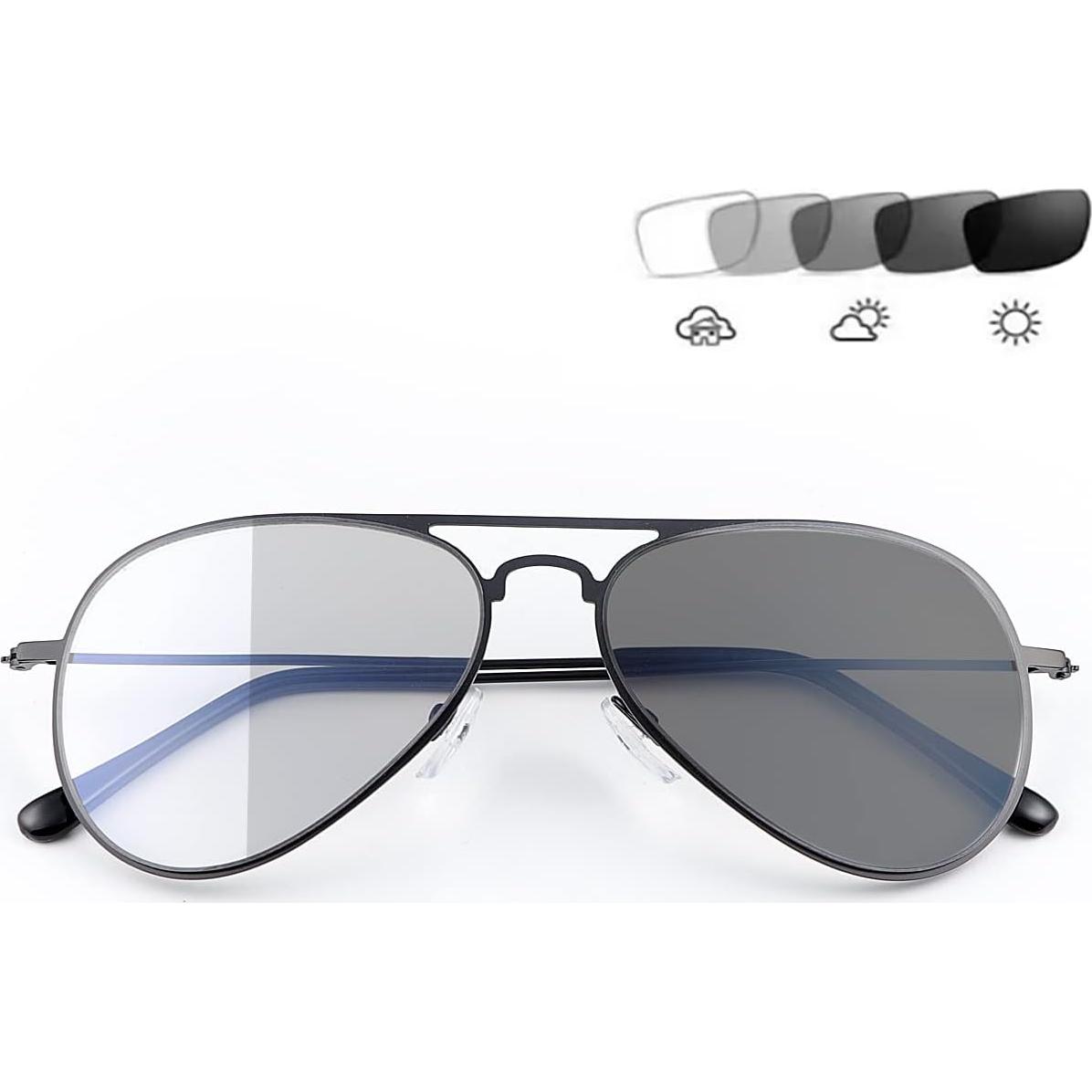 Gafas de lectura progresivas MIRYEA foto-cromáticas UV400