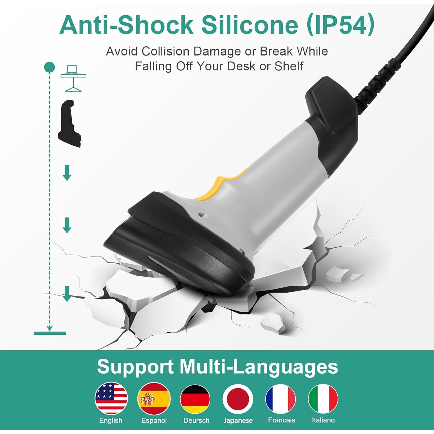 Escáner de Código de Barras ONEWSCAN USB 1D 2D Automático