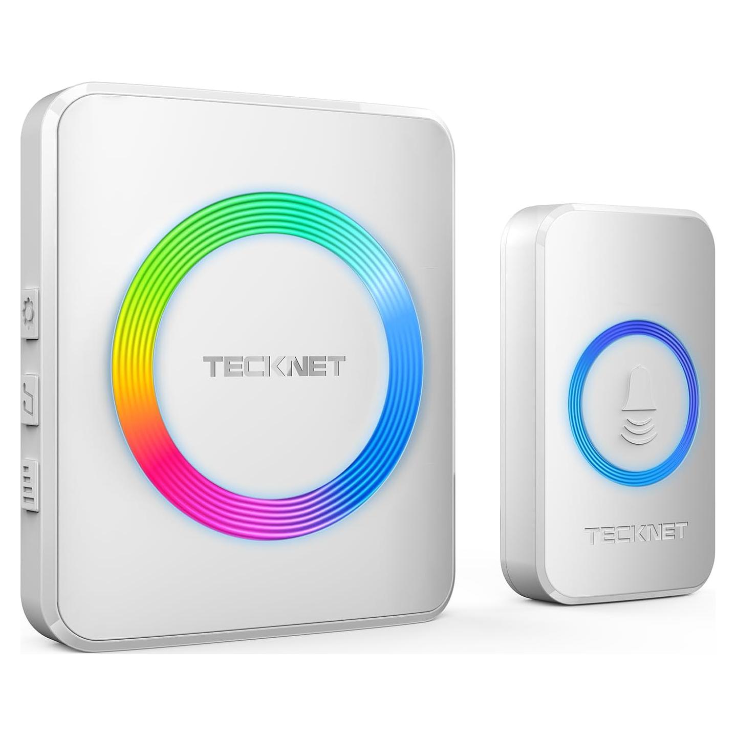 Timbre Inalámbrico TECKNET WA878, 60 Tonos, IP65, 120dB