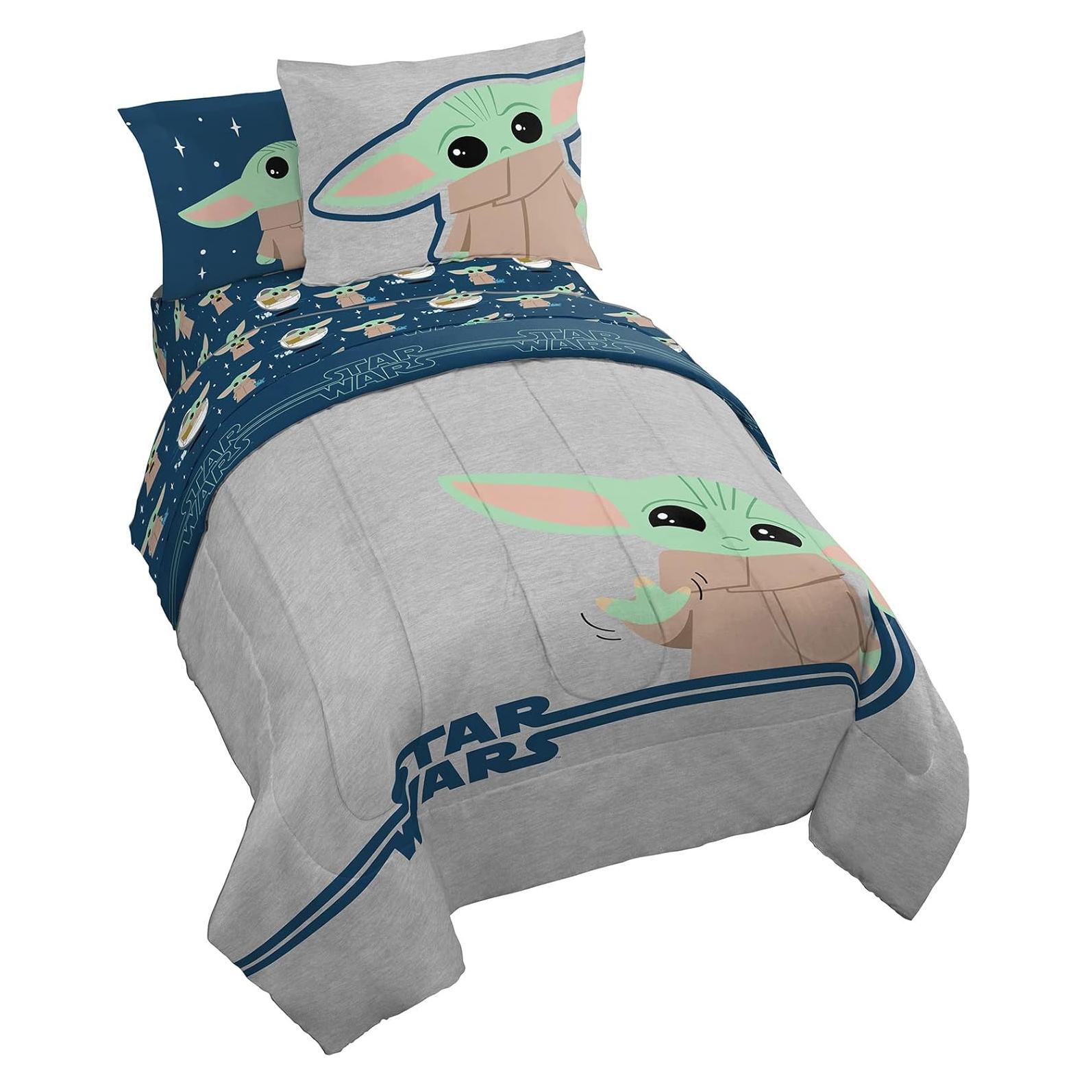 Juego de Cama Twin Jay Franco Star Wars Mandalorian 5 Piezas