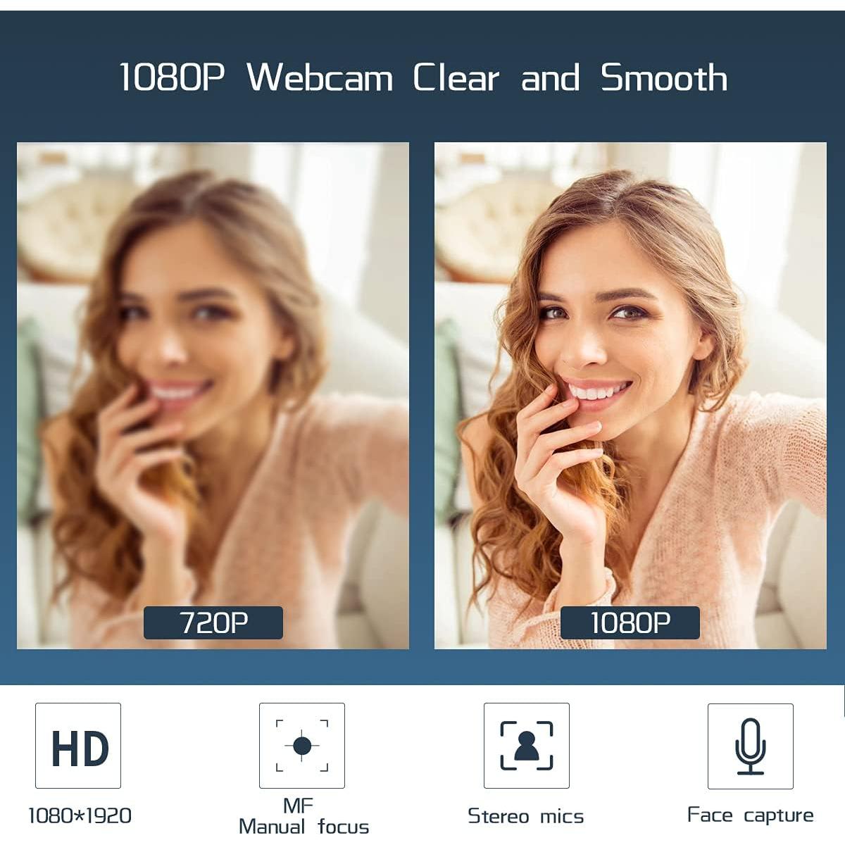 Cámara Web JETAKu 927 HD 1080P con Micrófono Estéreo USB