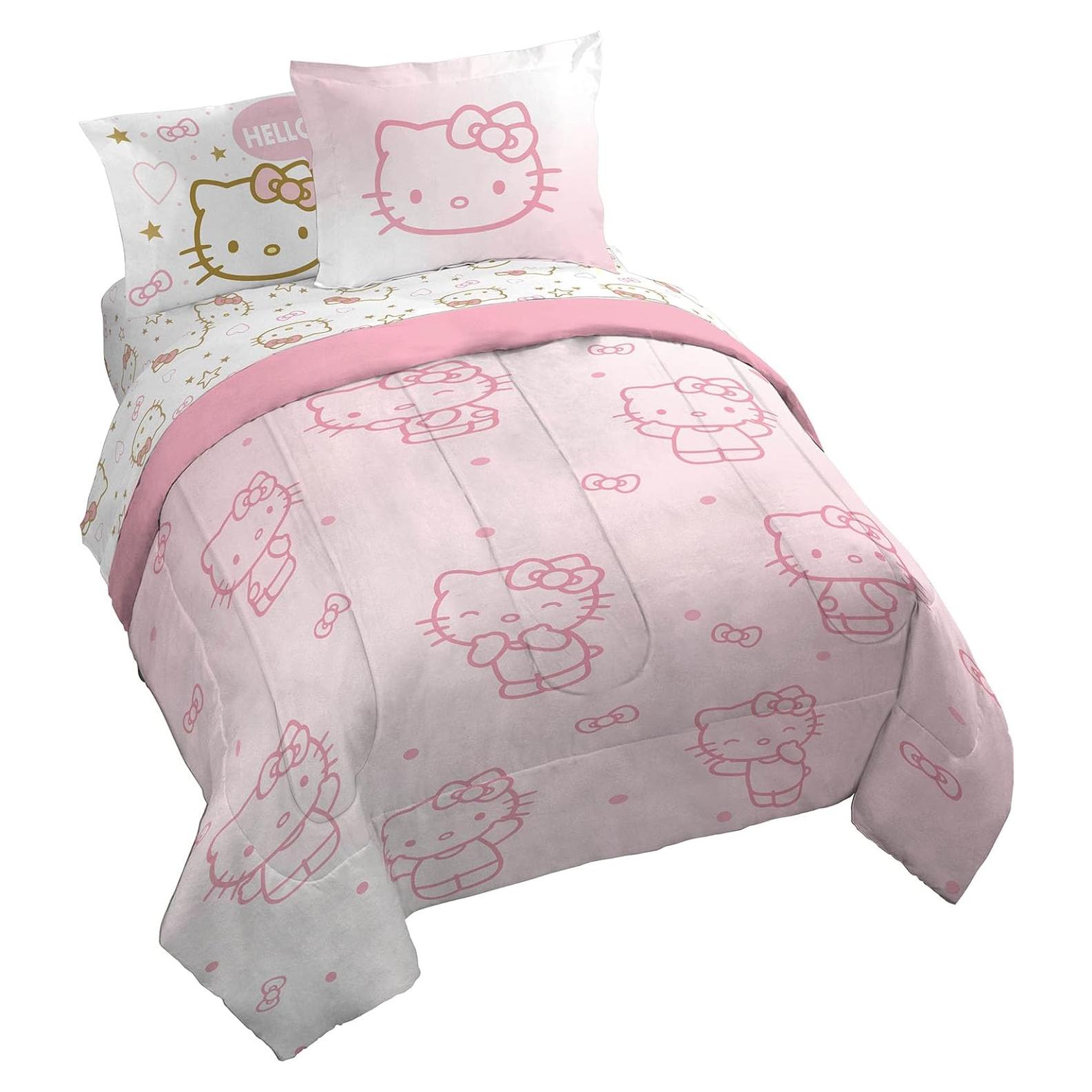 Juego de Edredón Jay Franco Hello Kitty Reina - 7 Piezas