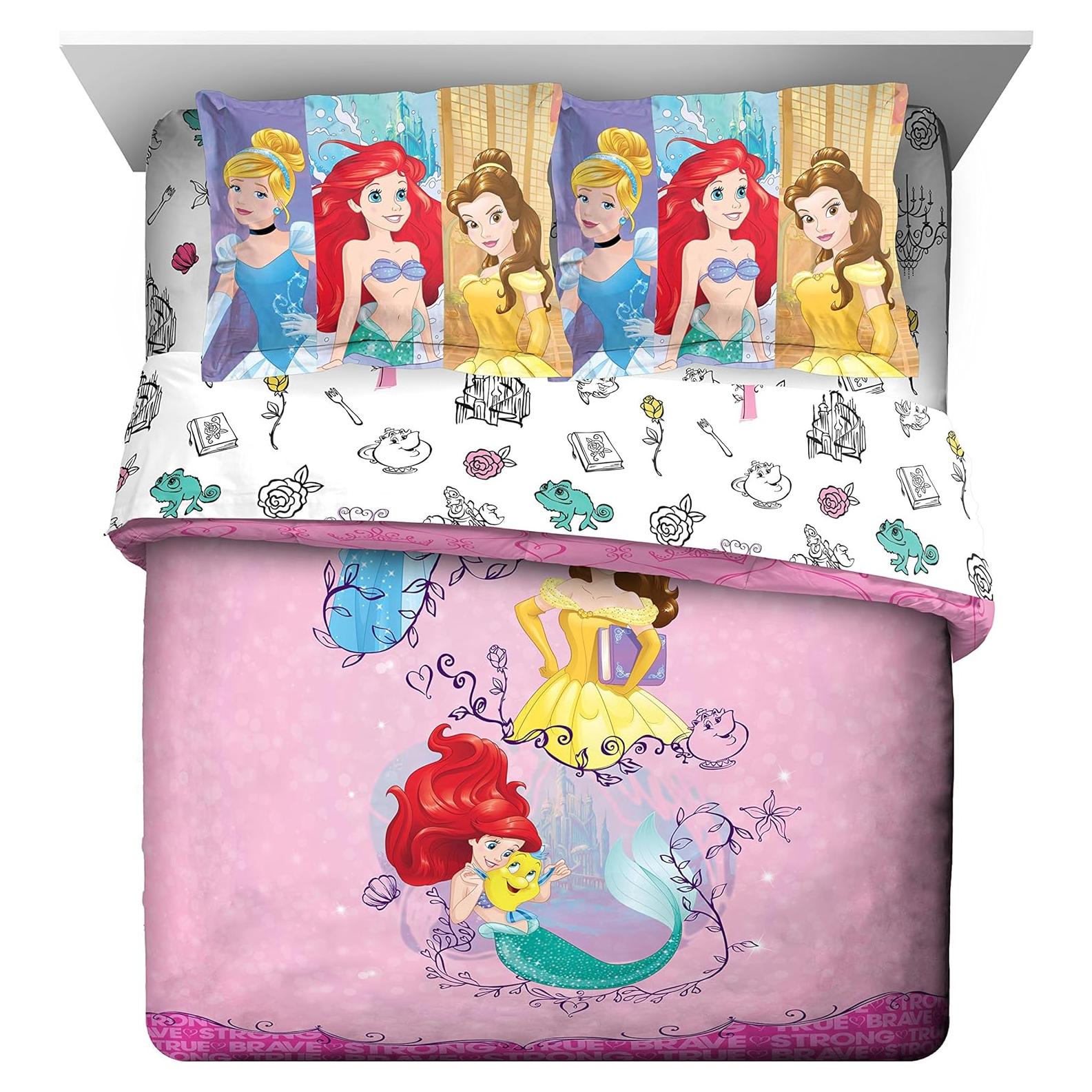 Juego de Cama Completo Jay Franco Princesas 7 Piezas