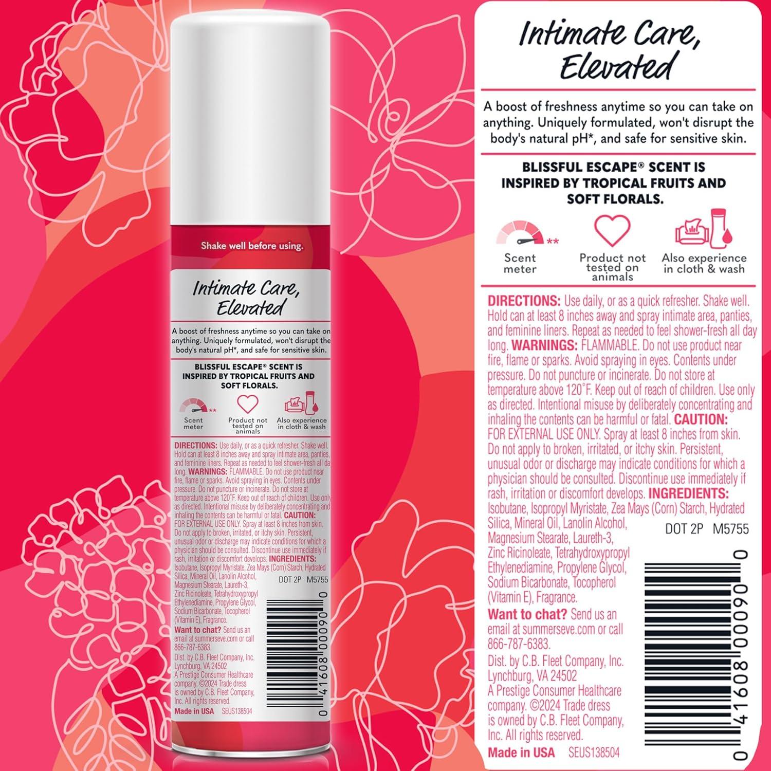 Spray Refrescante Femenino Verano's Eve Escape Bendito 56.7 ml