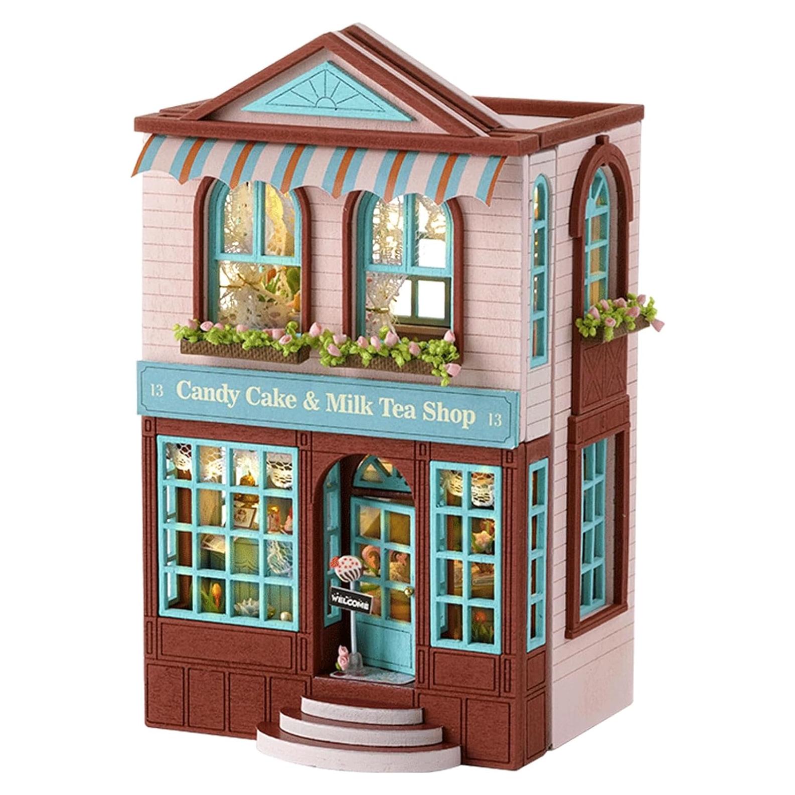 Casa de Muñecas Flever Kit DIY con Muebles 8,38x6,86cm