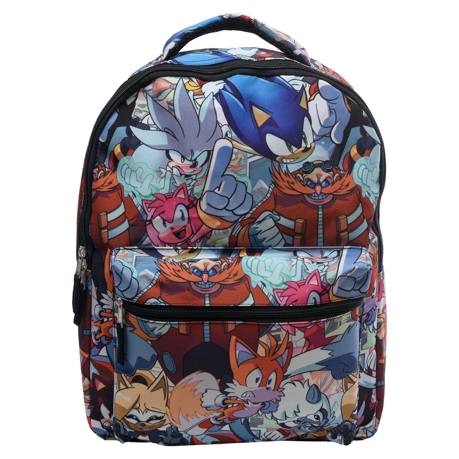 Mochila Sonic The Hedgehog 40cm Escolar Unisex Duradera
