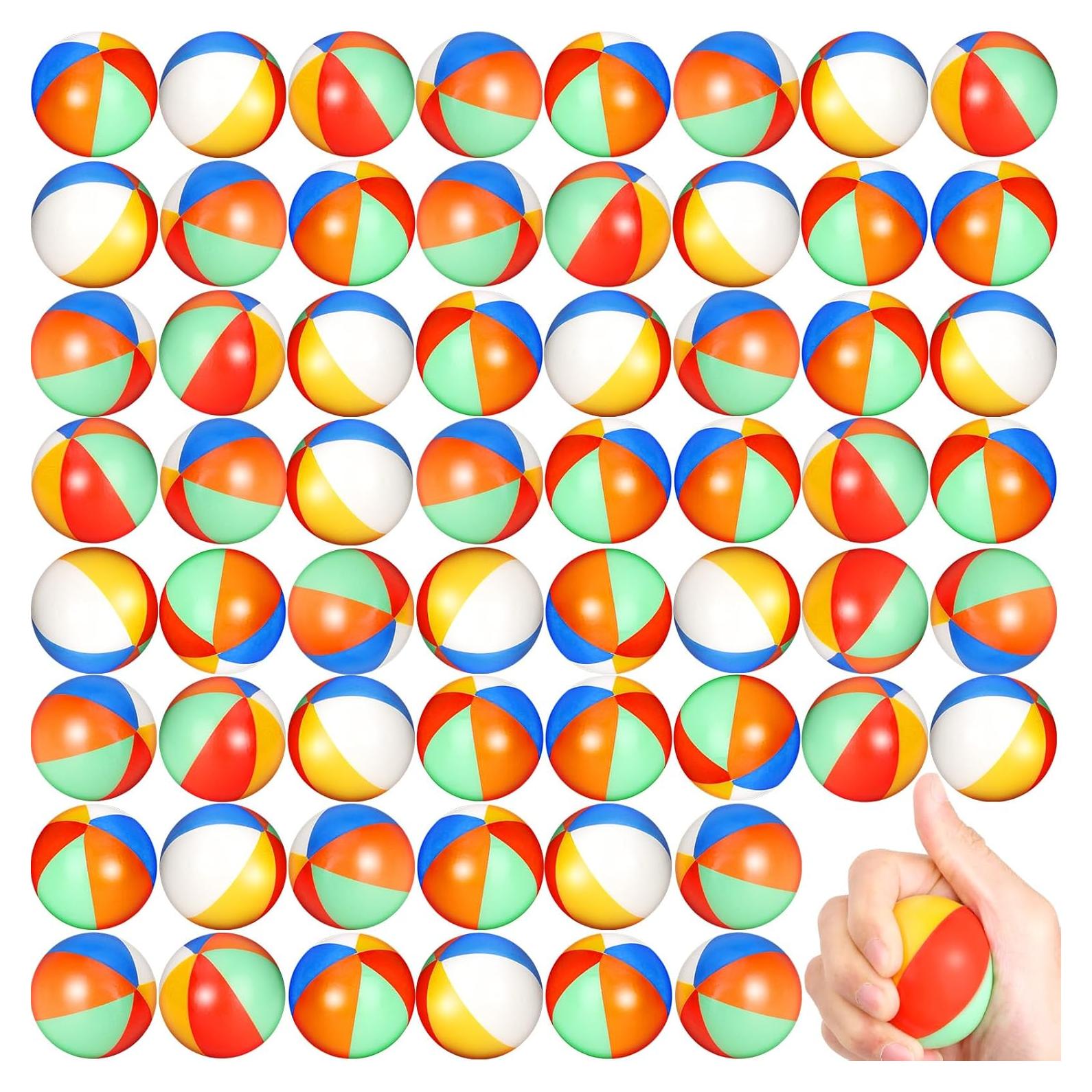 96 Pelotas de Estrés de Playa Oleitodh 5 cm Arcoíris