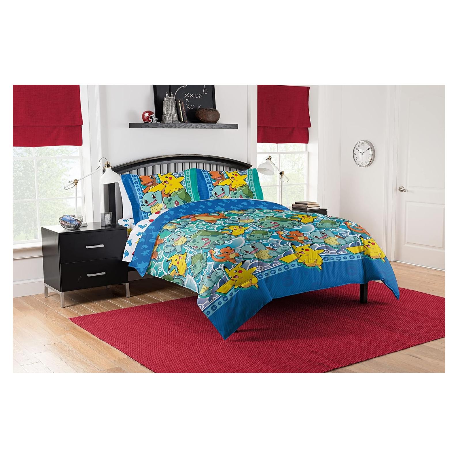 Conjunto de cama completo Northwest Pokemon 5 piezas