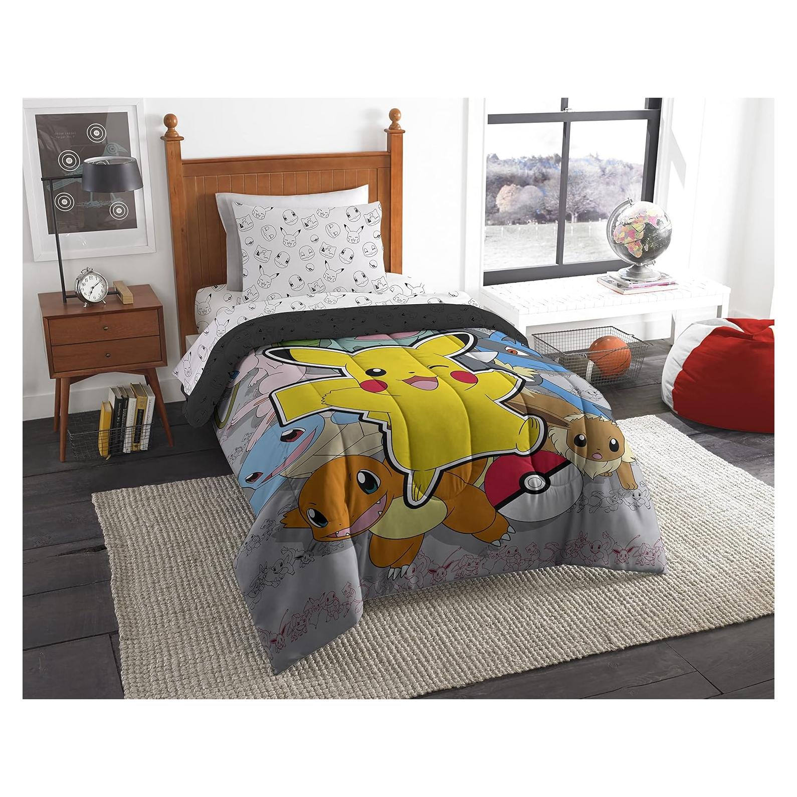 Conjunto de cama Twin Northwest Pokemon Battle Squad