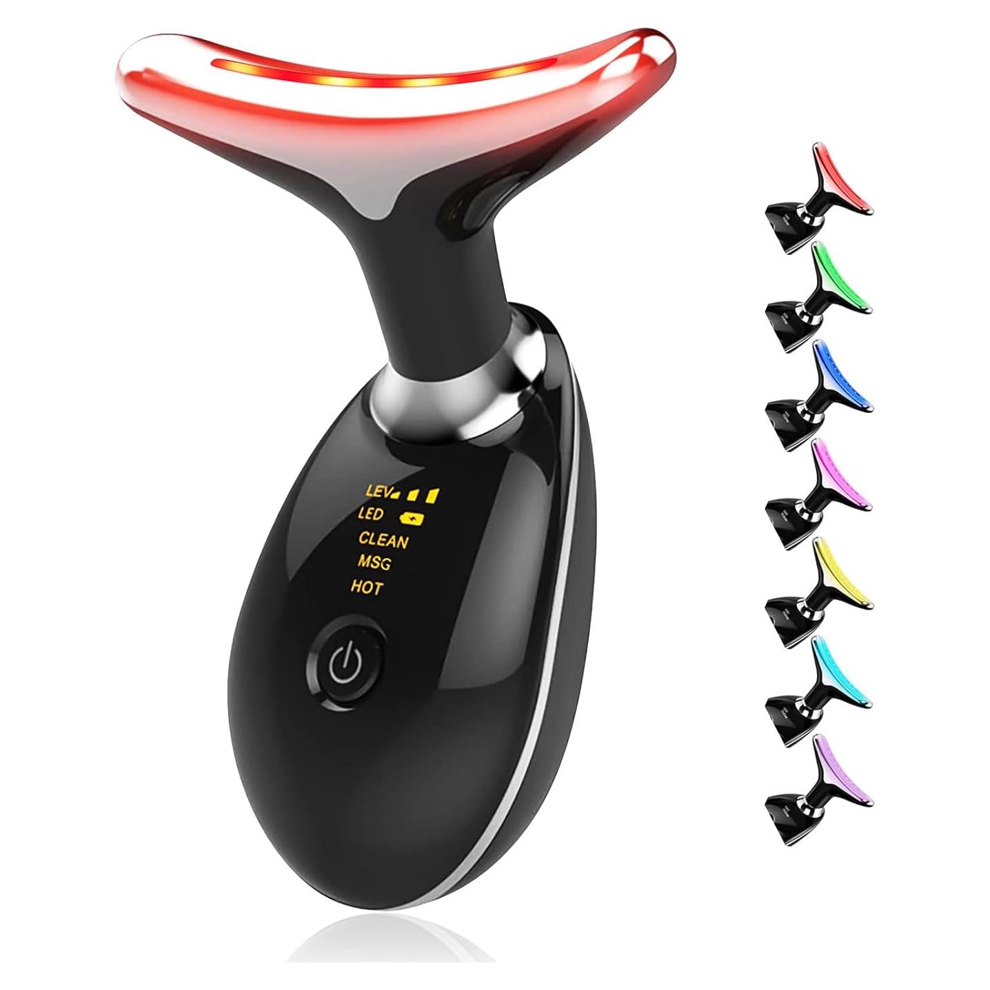 Masajeador Facial LED Rurolo ES-1081 - 7 Colores, Compacto