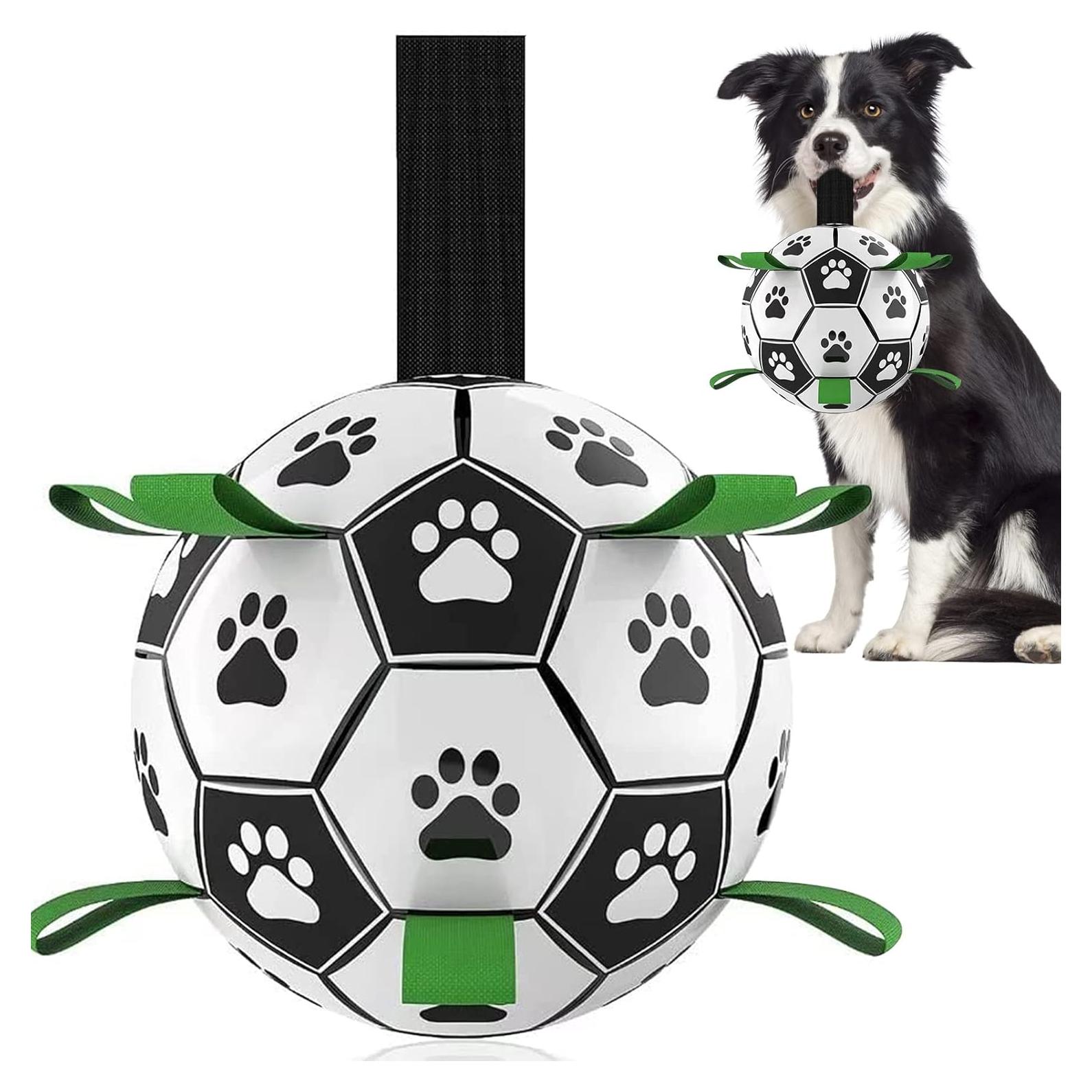 Balón de Fútbol QDAN para Perros Mediano 20 cm Interactivo