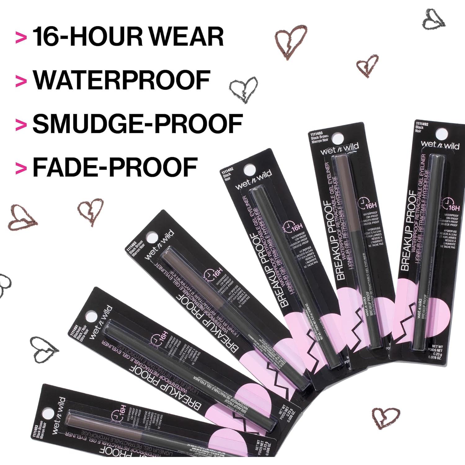 Delineador Waterproof Wet n Wild Mega Last 16 Horas - Vegano