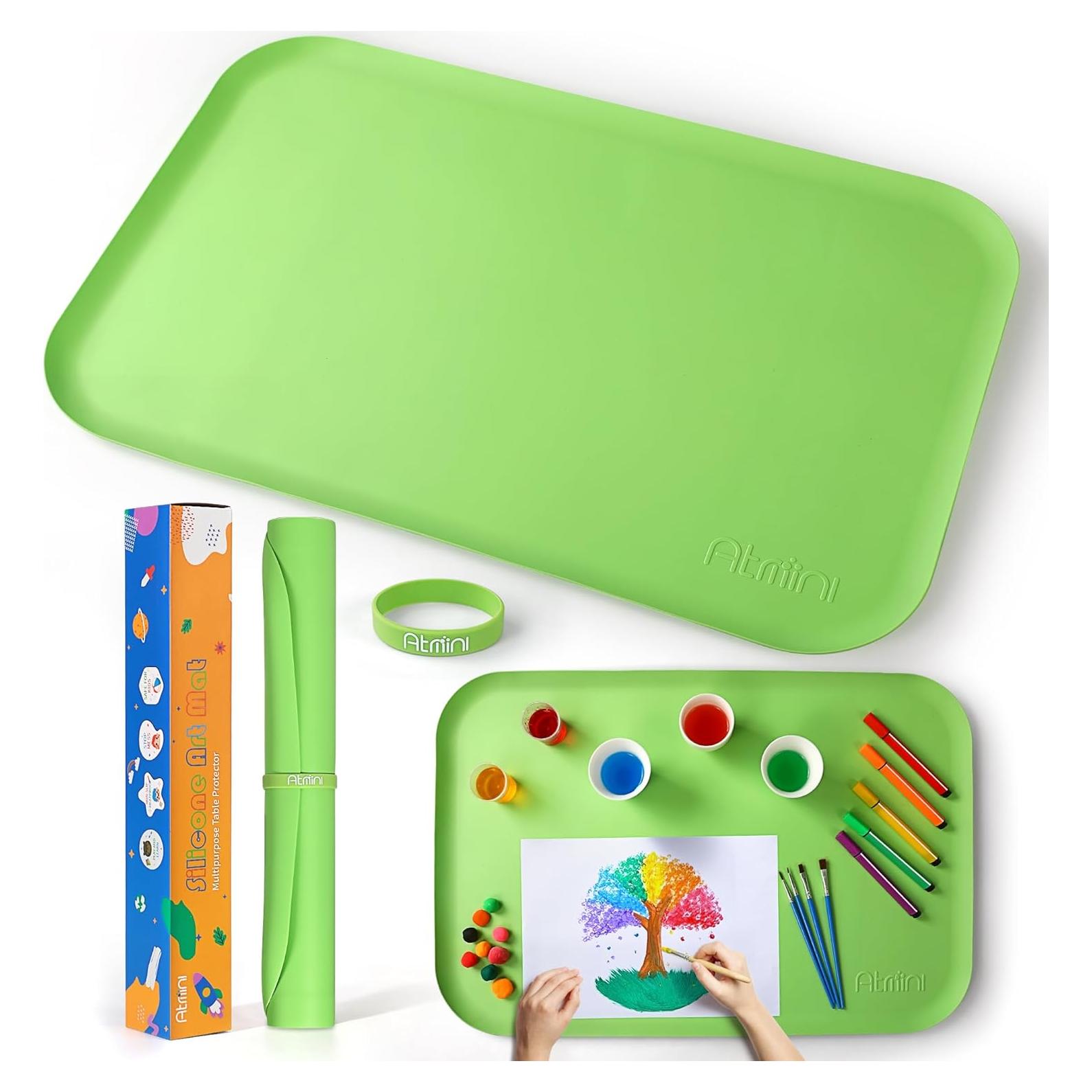 Alfombrilla de Silicona para Manualidades SAM-1 Verde 40x60 cm