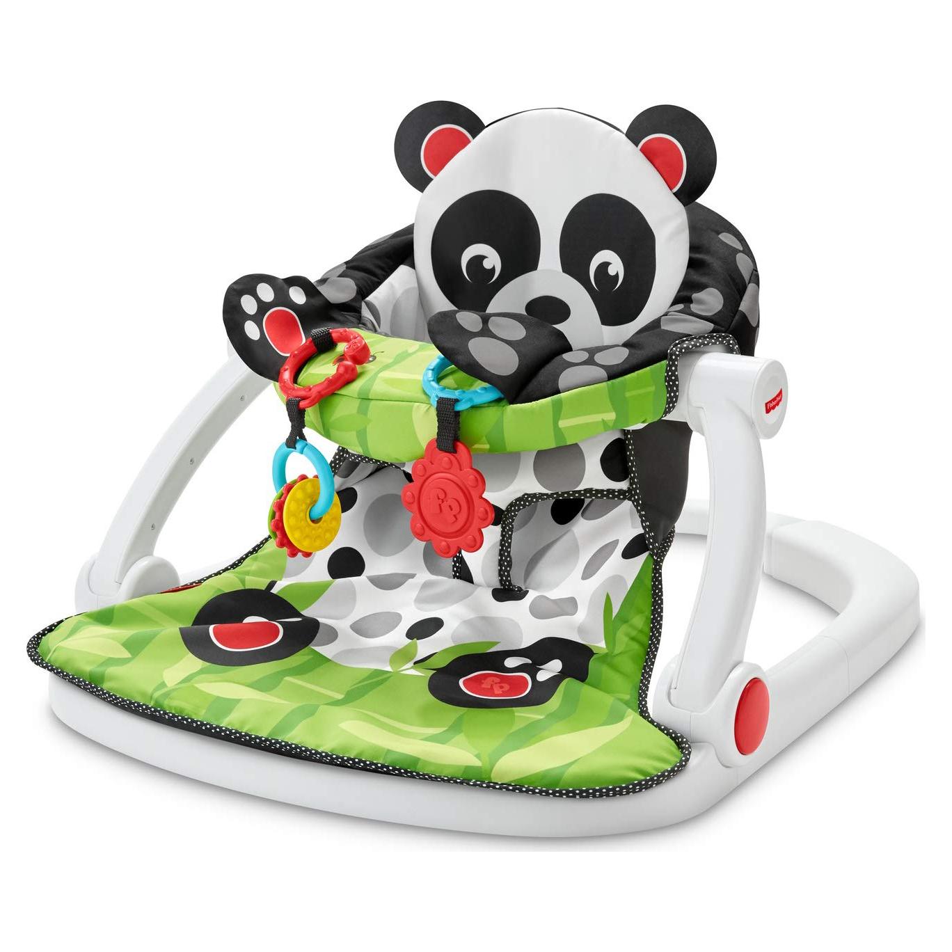 Silla Portátil Bebés Fisher-Price Panda con Juguetes