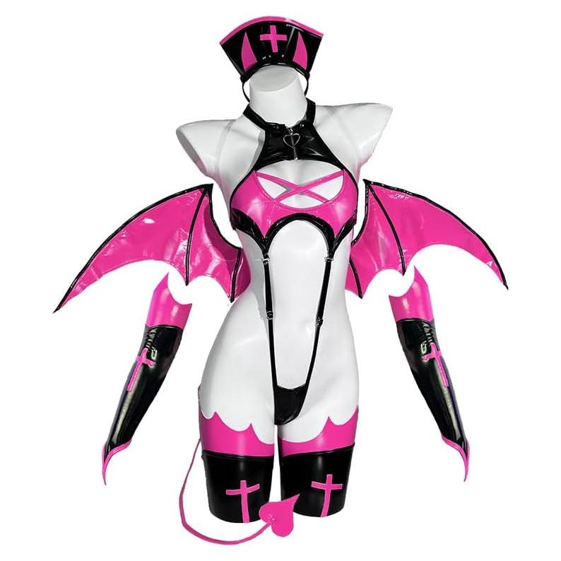 Disfraz Succubus Premium KORURACLUB para Mujeres con Alas