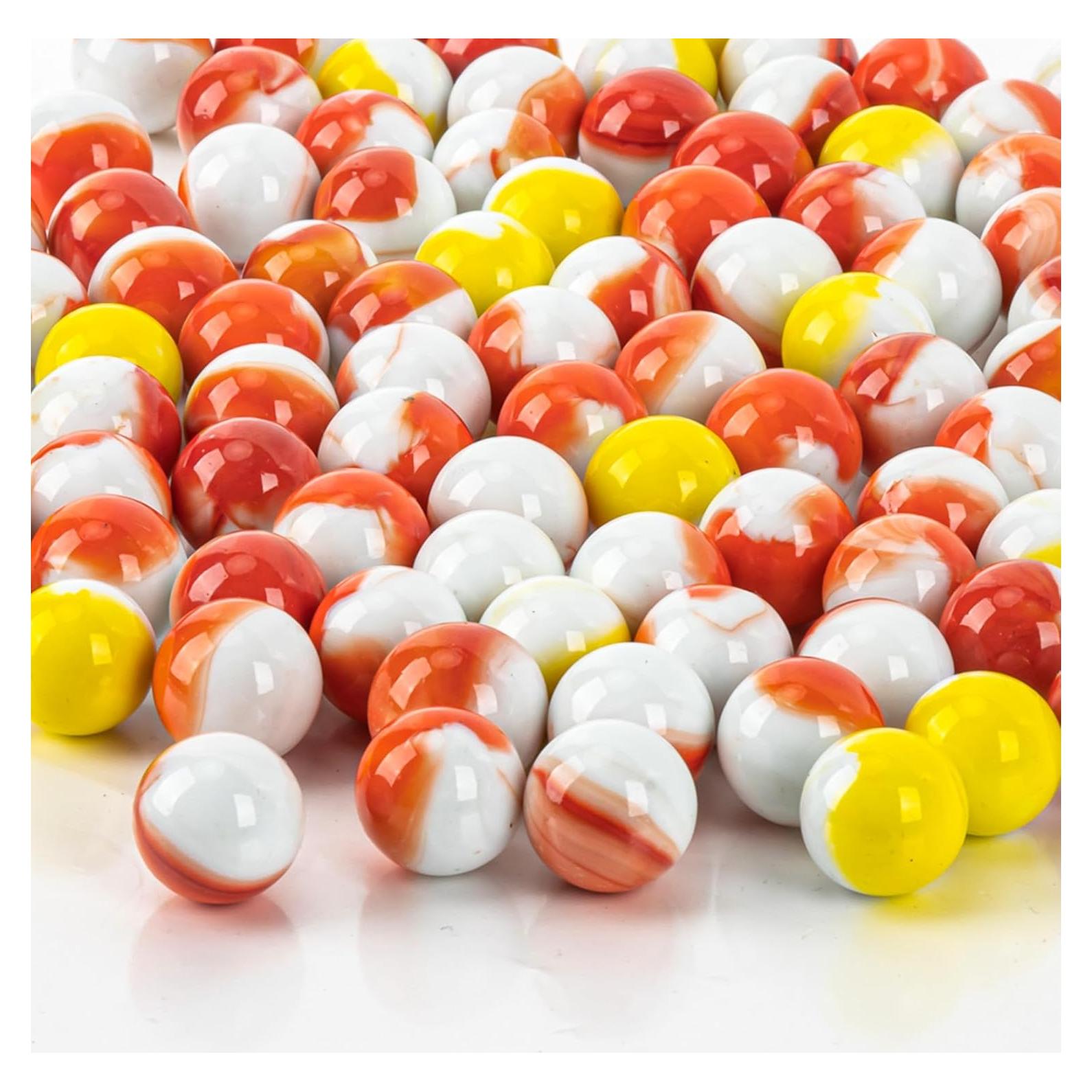 Canicas de Vidrio Sukh 70 Pcs Ojos de Gato 16mm Decorativas