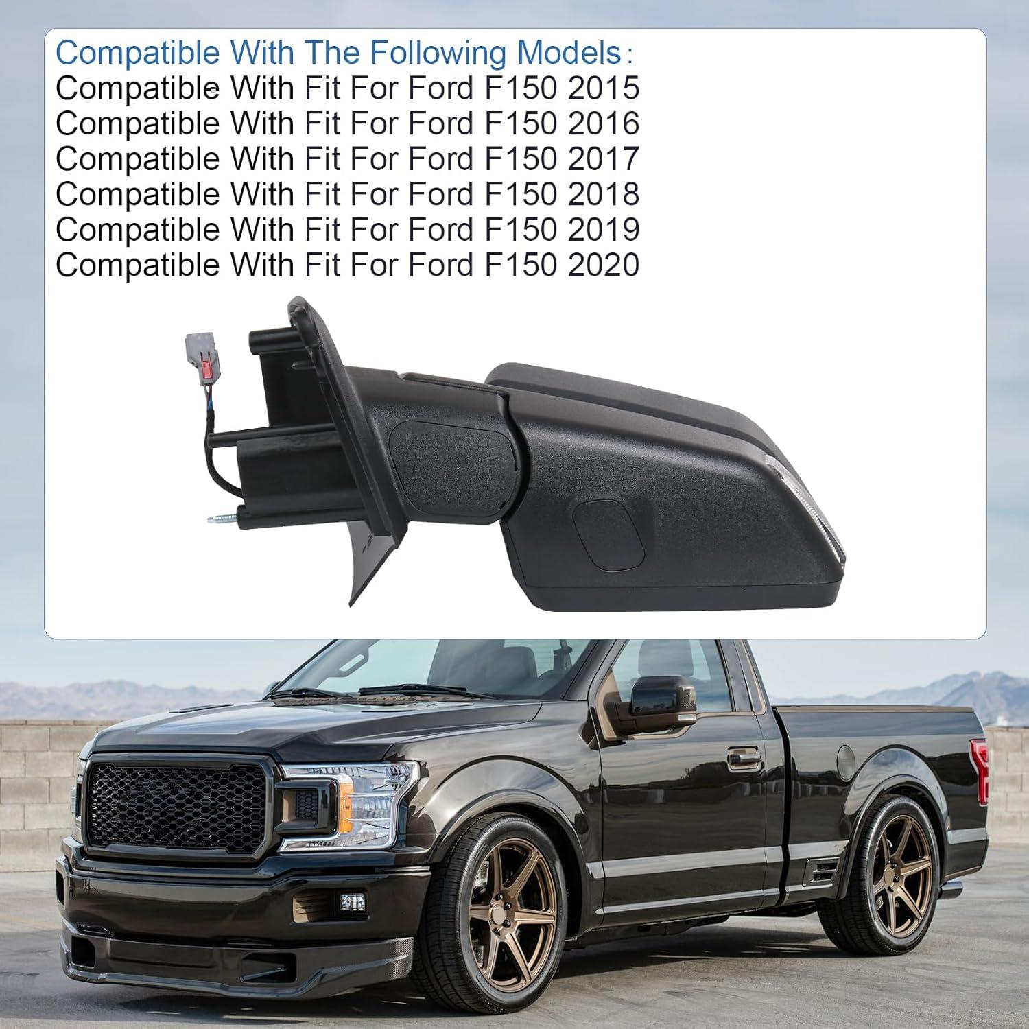 Espejo Retrovisor Lateral Izquierdo JDMSPEED Ford F150 2015-2020