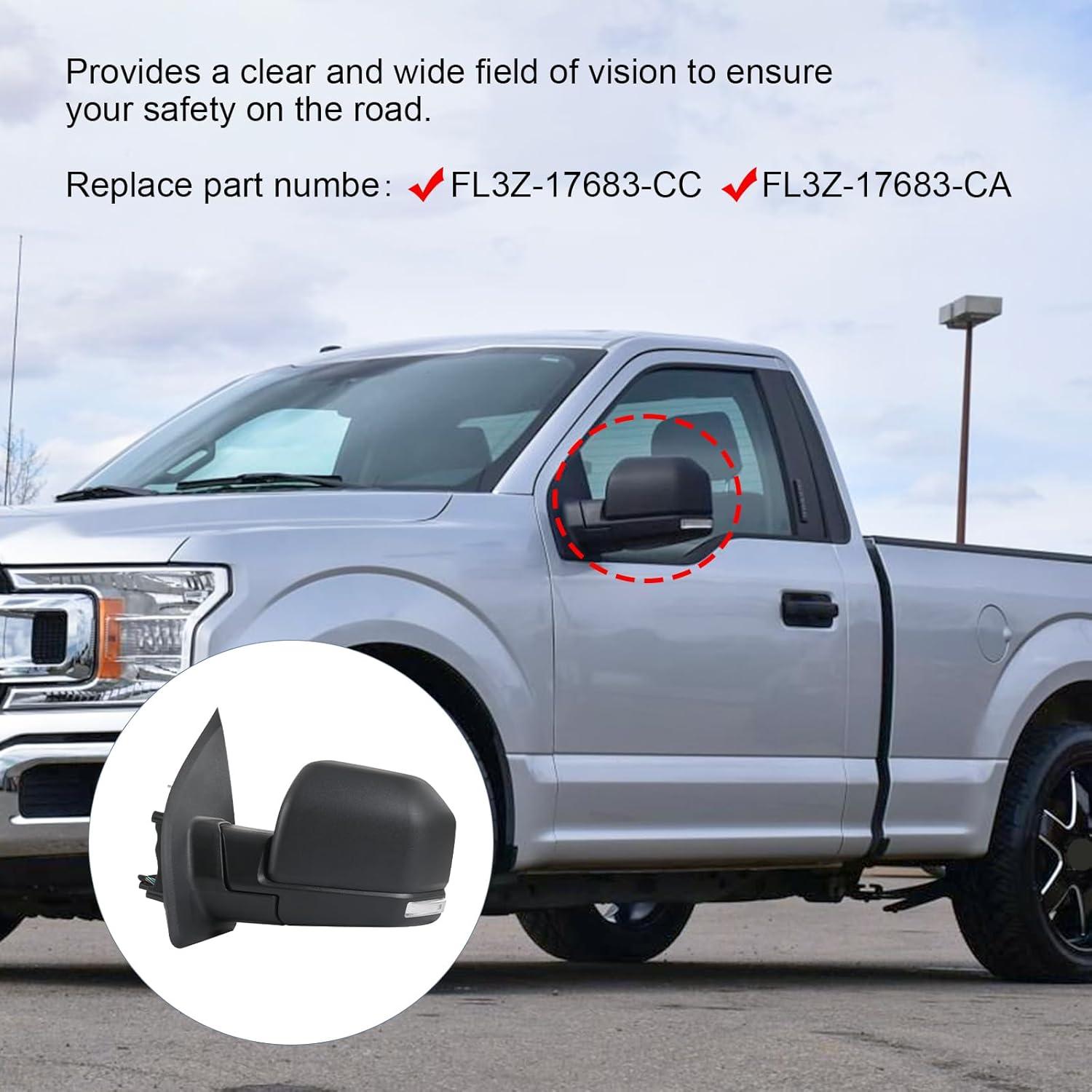 Espejo Retrovisor Lateral Izquierdo JDMSPEED Ford F150 2015-2020