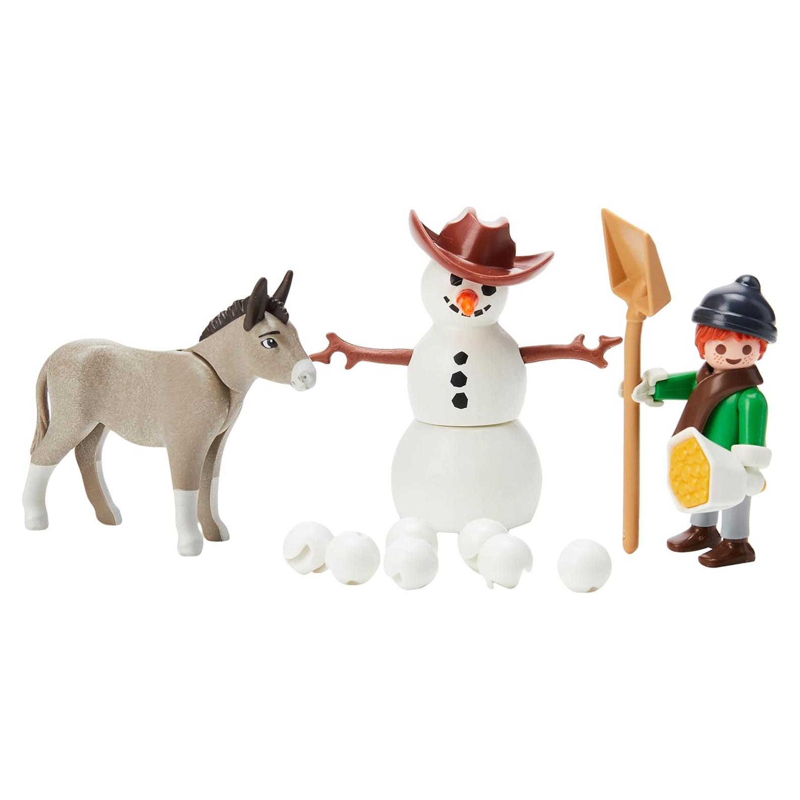 Playmobil Spirit Muñeco de Nieve Snips y Señor Zanahorias