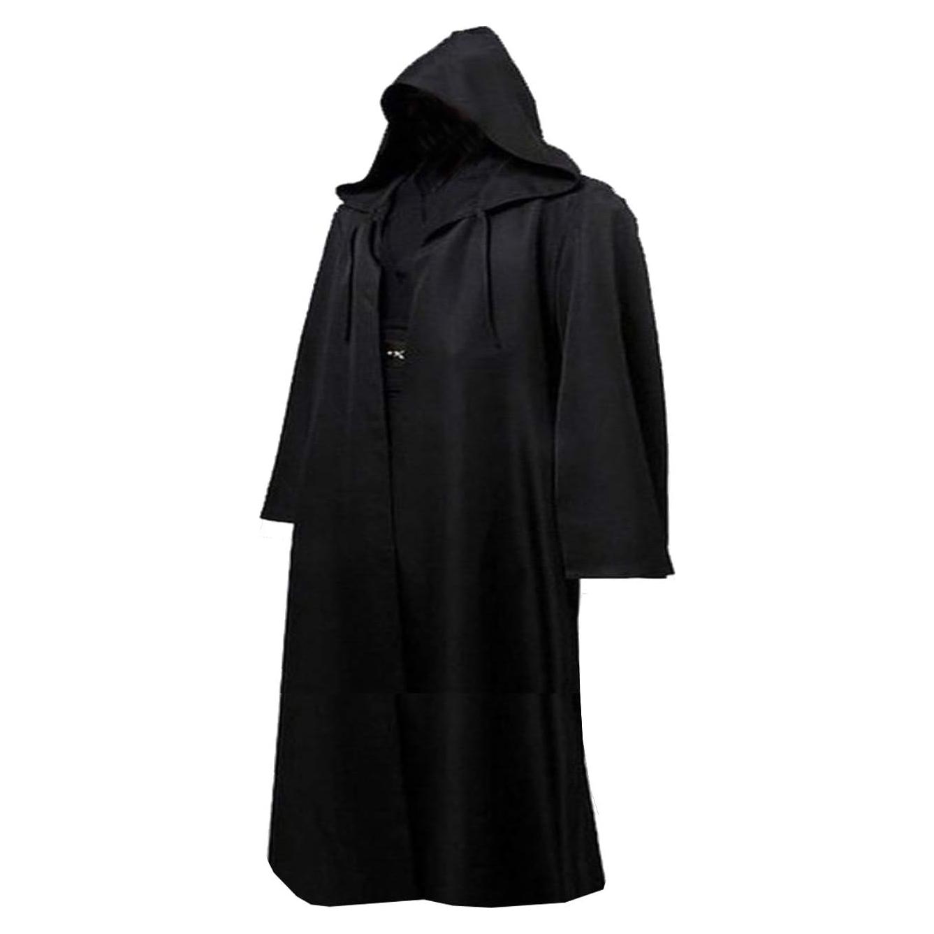 Capa con capucha GOLDSTITCH para cosplay en negro