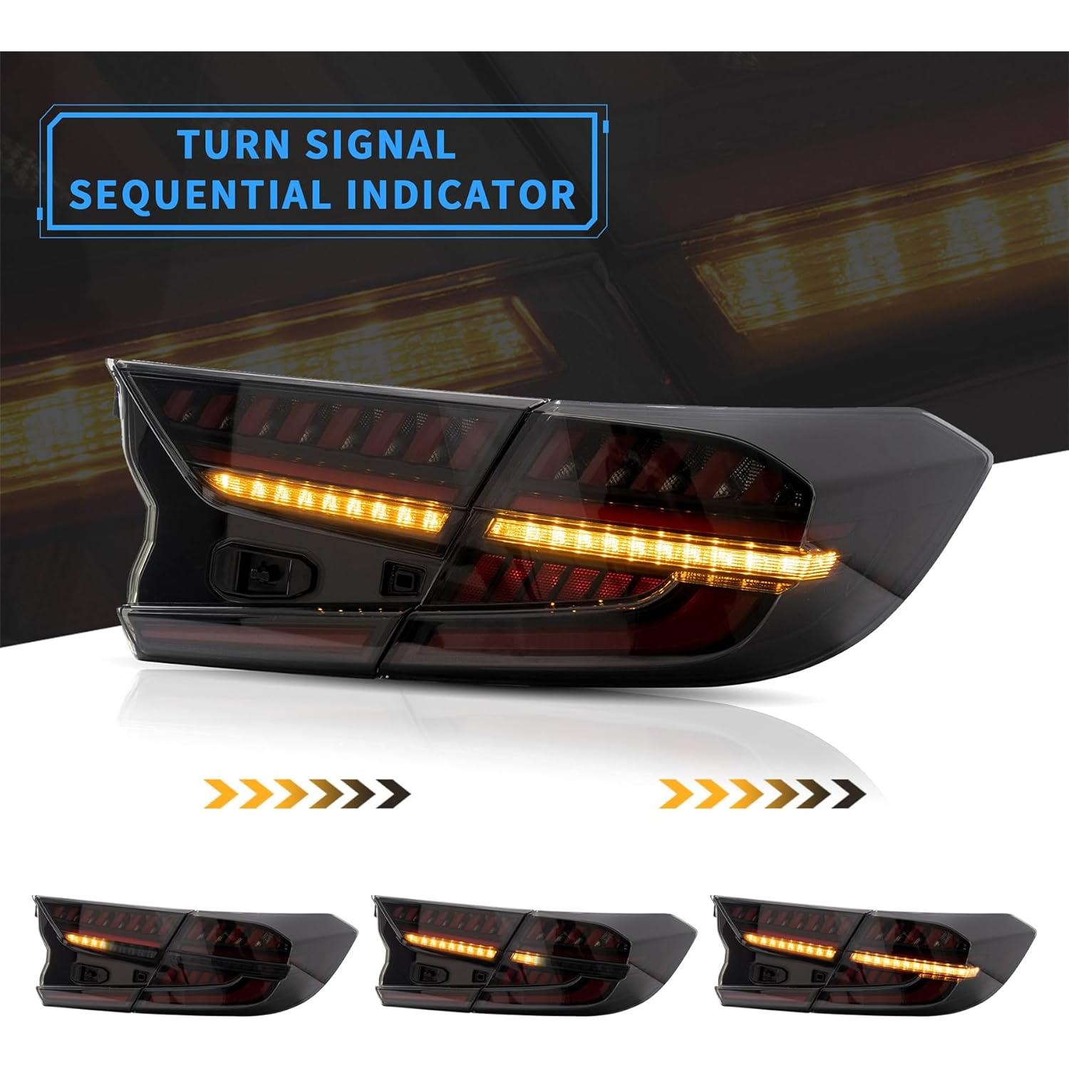 Luces Traseras LED VLAND para Honda Accord 2018-2022 Ahumadas