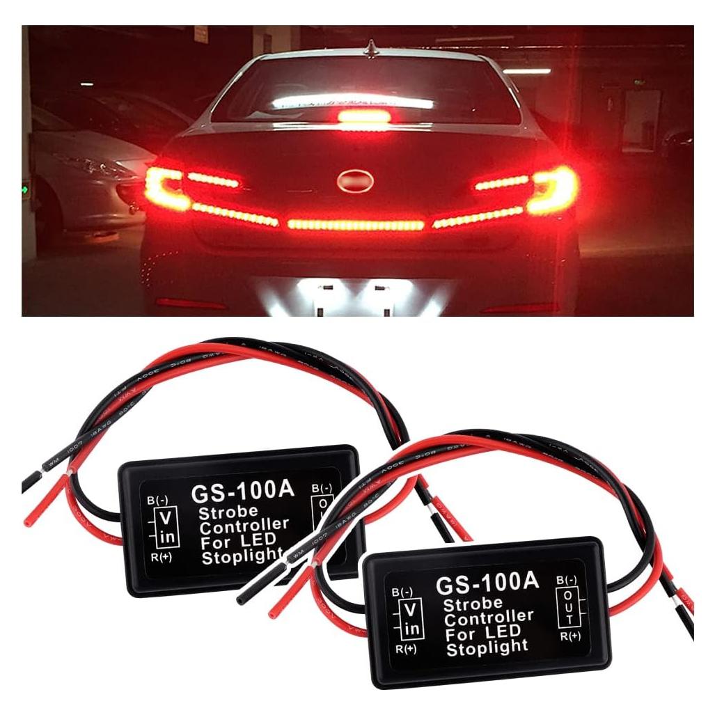 Controlador de Luz de Freno LED Intermitente SSNNUU GS-100A