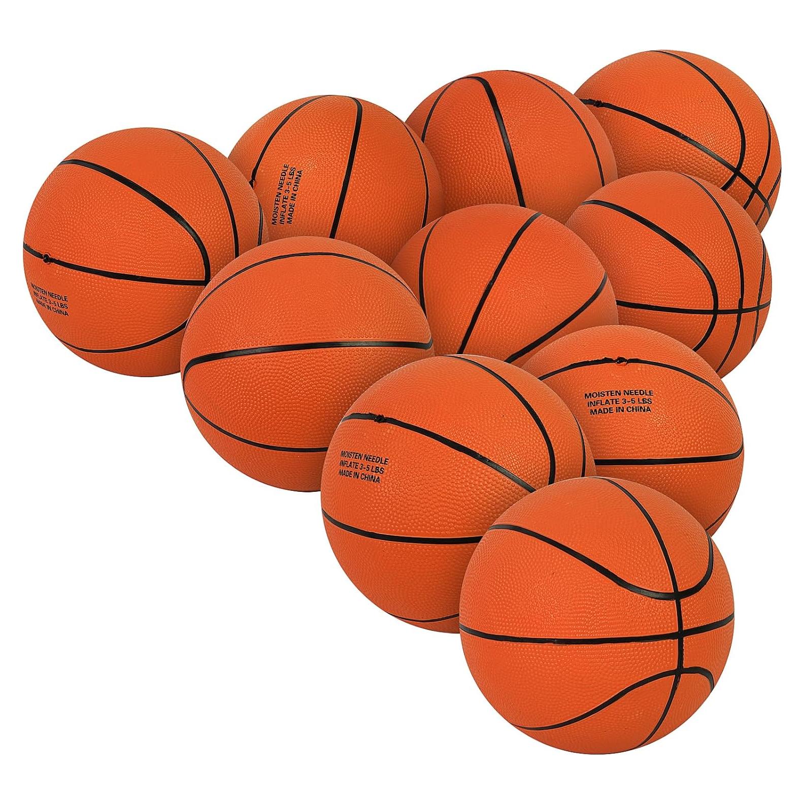 Balón de Baloncesto Aoneky Tamaño 3 con Bomba - Paquete 10