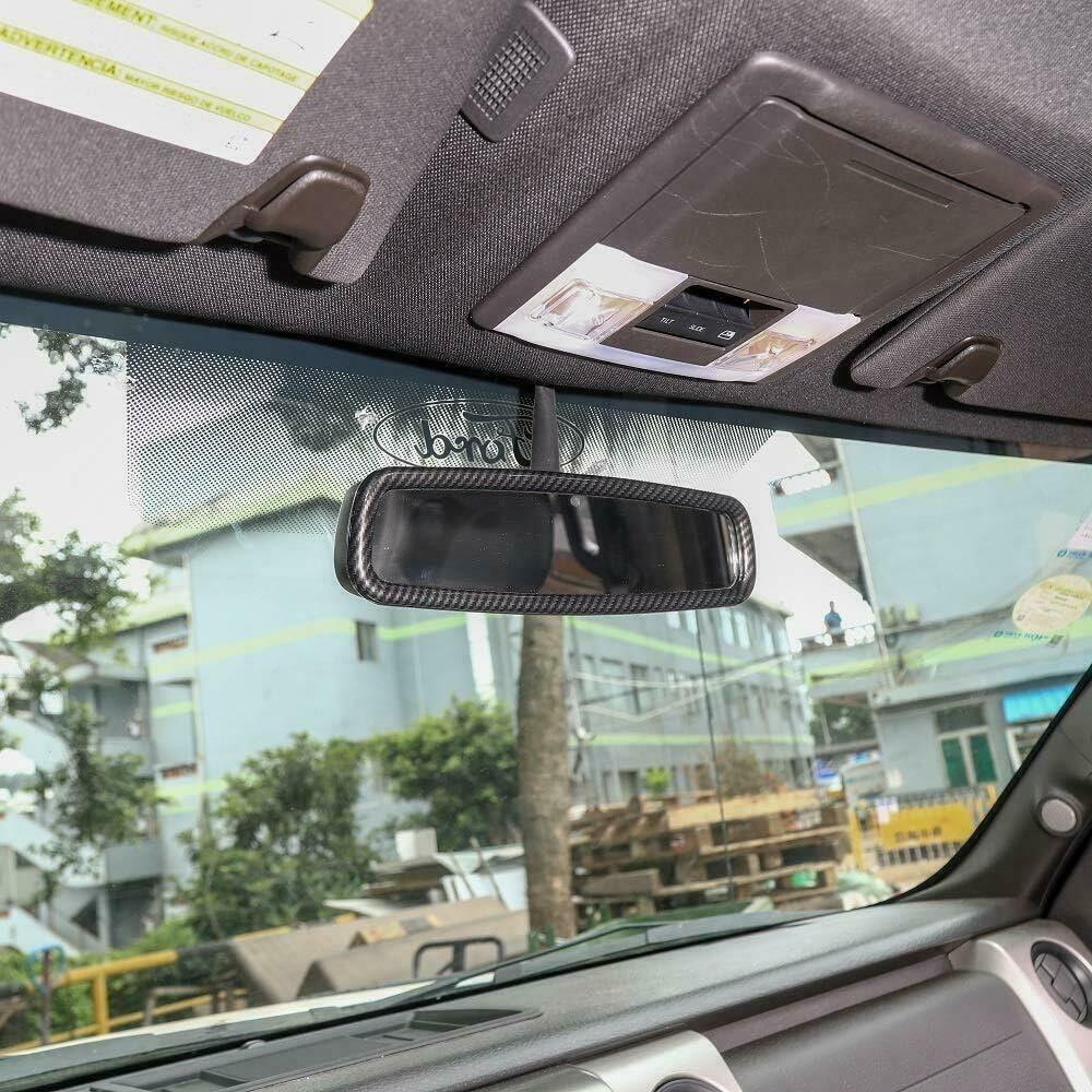 Cubierta Espejo Retrovisor Interior Ford ZJYAIZD Fibra Carbono