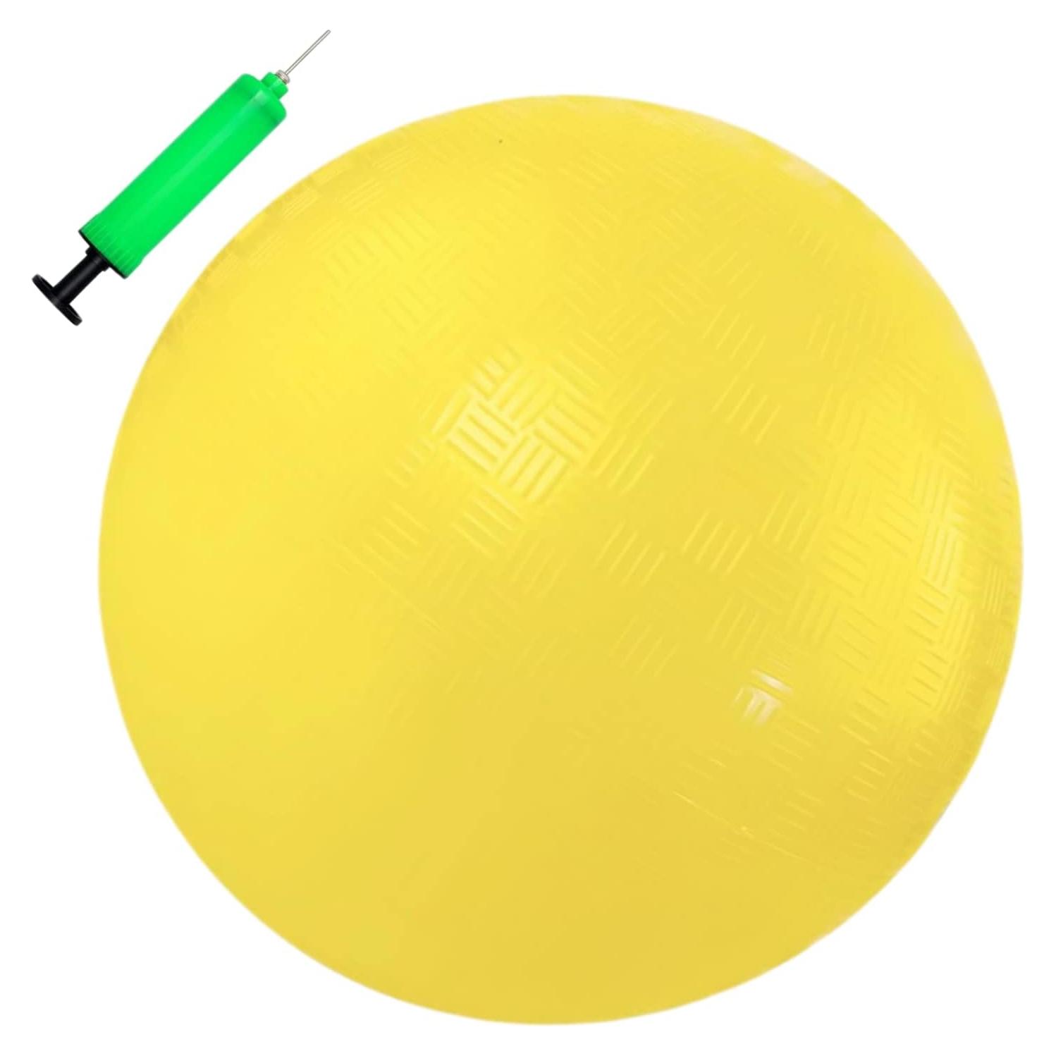 Pelota de Patio YNHFIFI 21.5 cm con Bomba de Mano Amarilla