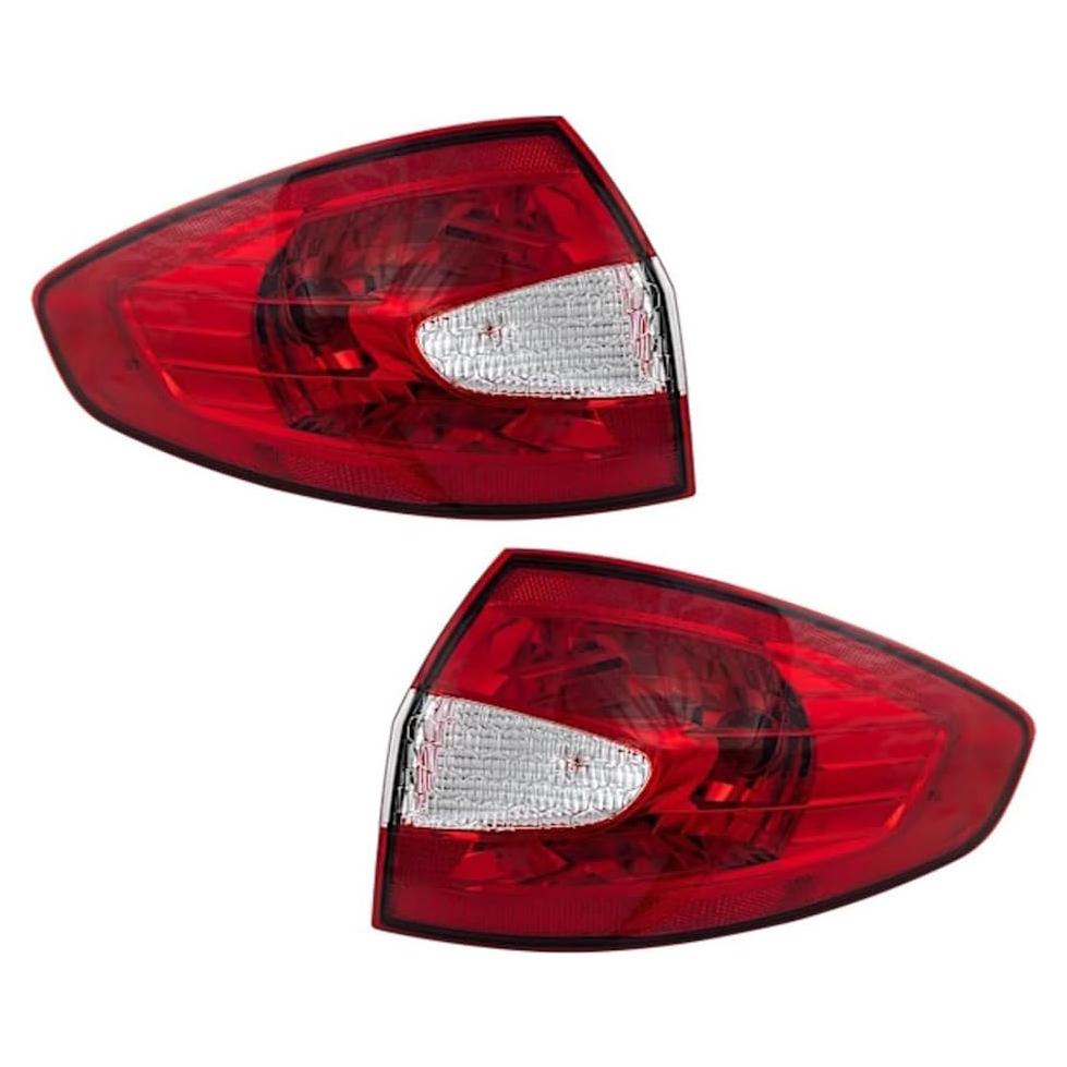 Luces Traseras KarParts360 Ford Fiesta 2011-2013 Par Rojo Claro