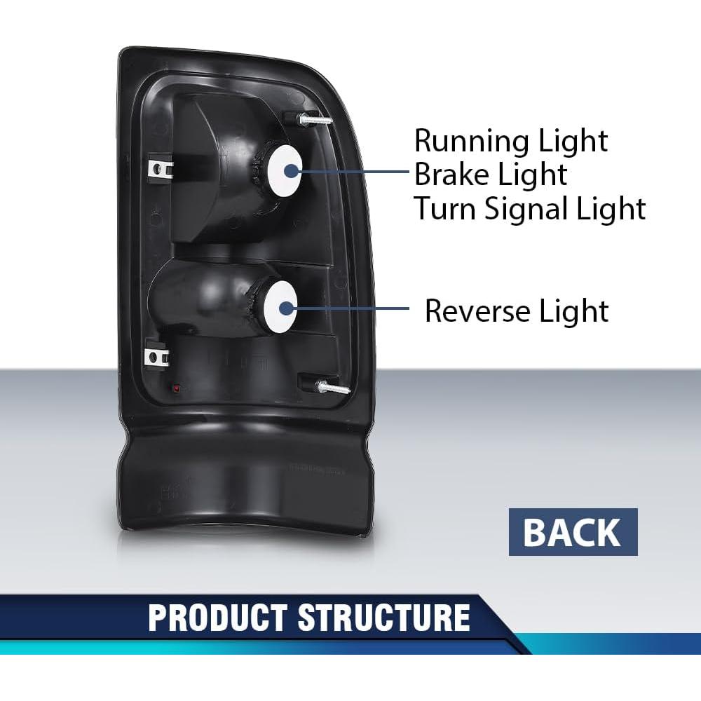 Luces Traseras PIT66 para Dodge Ram 1500 2500 3500 1994-2002
