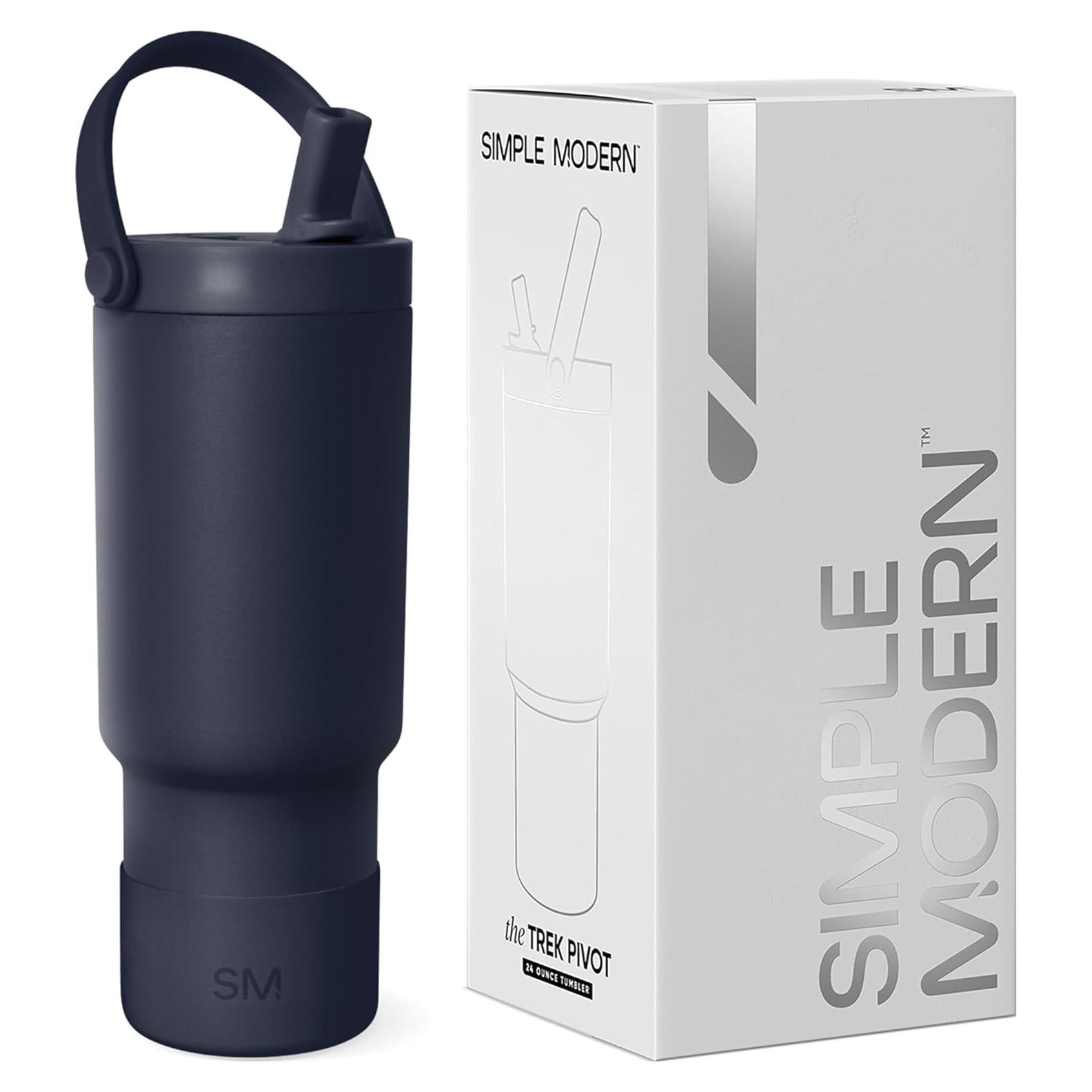 Vaso Trek para Niños Simple Modern 710ml con Asa y Popote