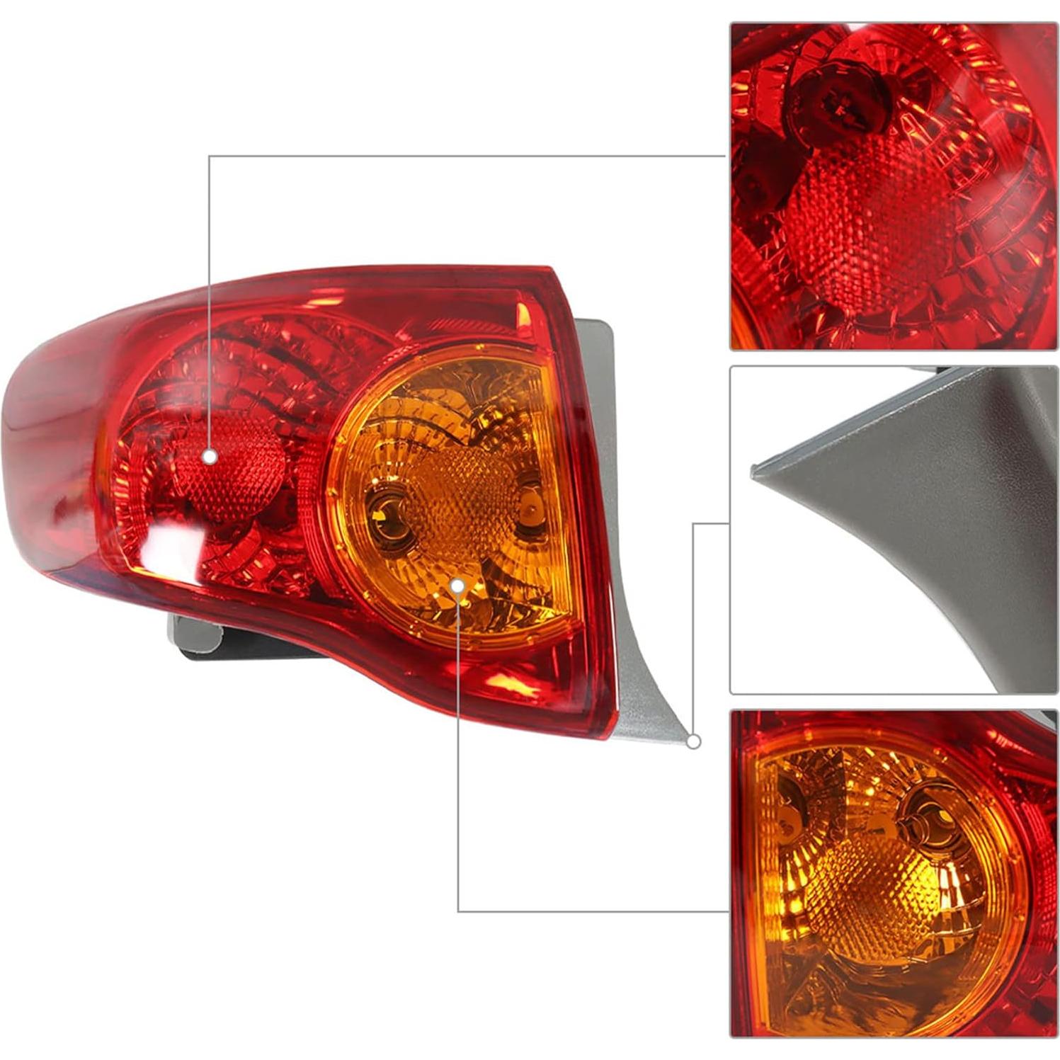 Luz Trasera Izquierda MUNIRATER para Toyota Corolla 2009-2010