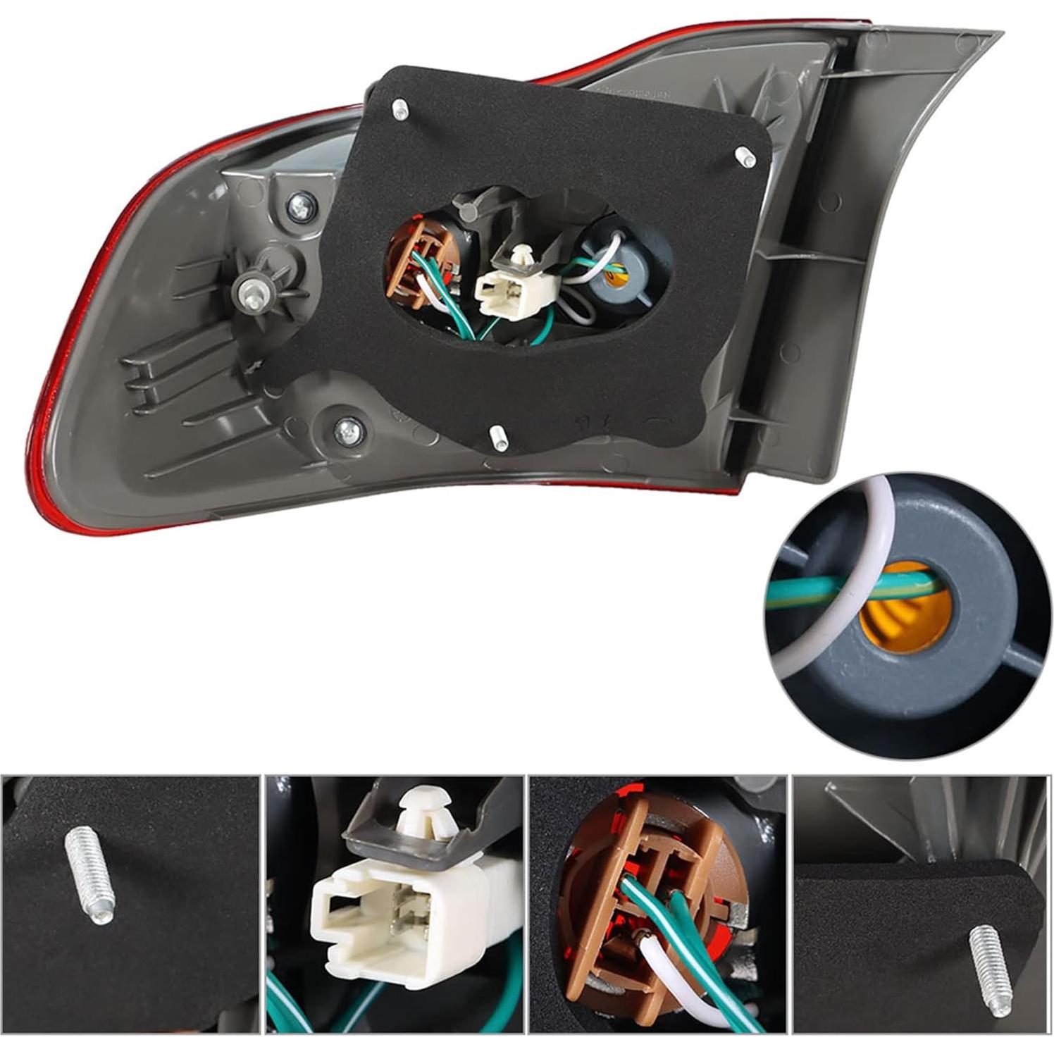 Luz Trasera Izquierda MUNIRATER para Toyota Corolla 2009-2010