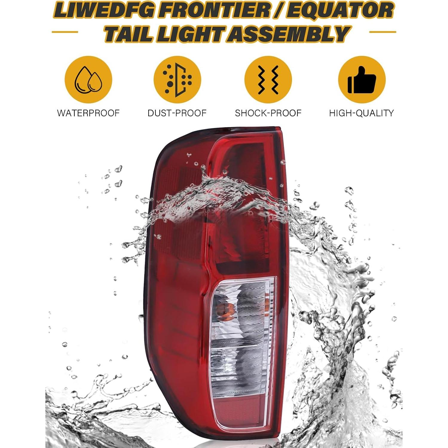 Luz Trasera LIWEDFG Rojo para Nissan Frontier 2005-2021