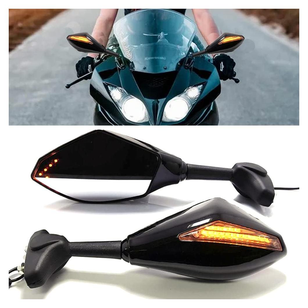 Espejo Retrovisor Universal DREAMIZER con Luz LED Ámbar