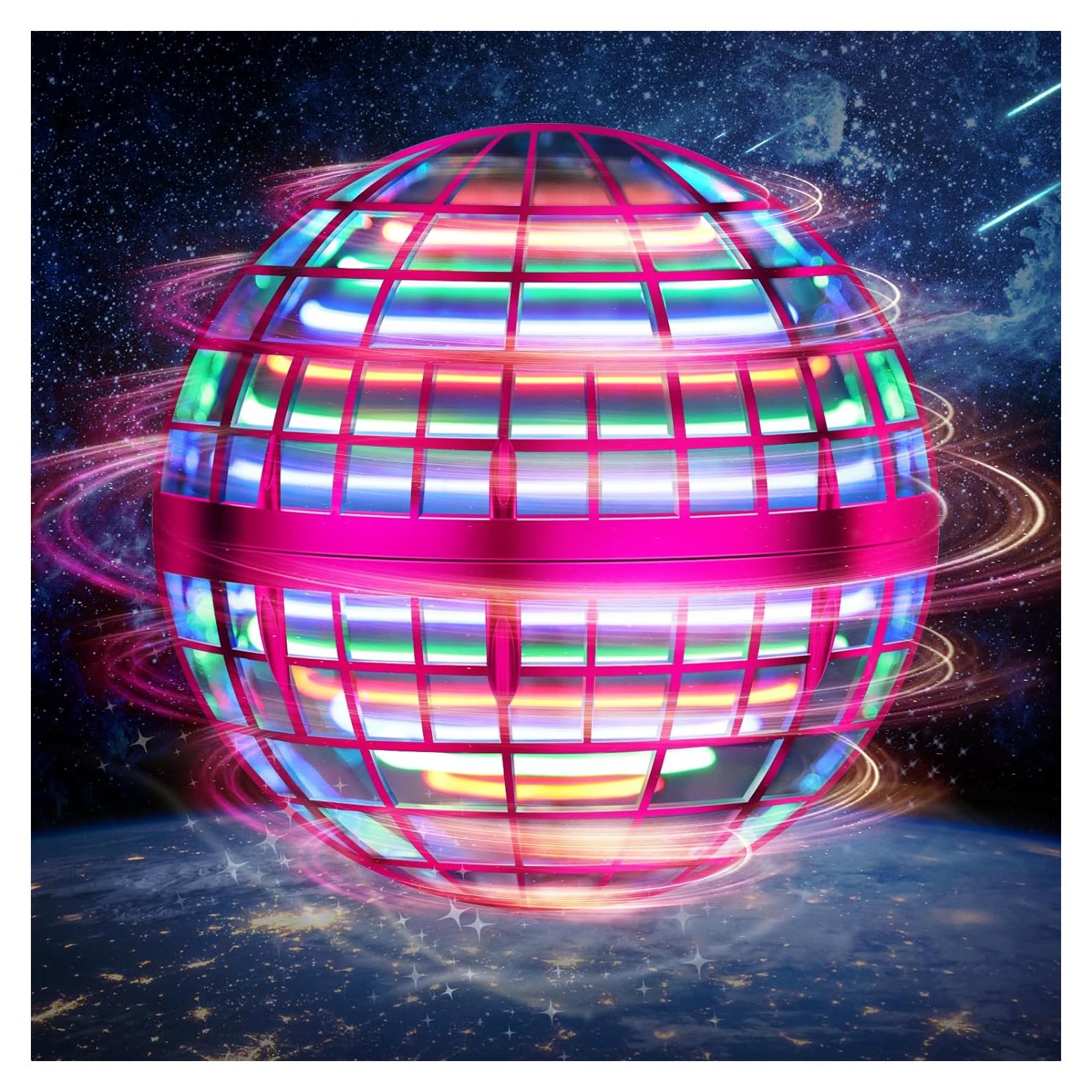 Mini Drone LEMATRIX Orb Rosa Control Mano 6+ Años