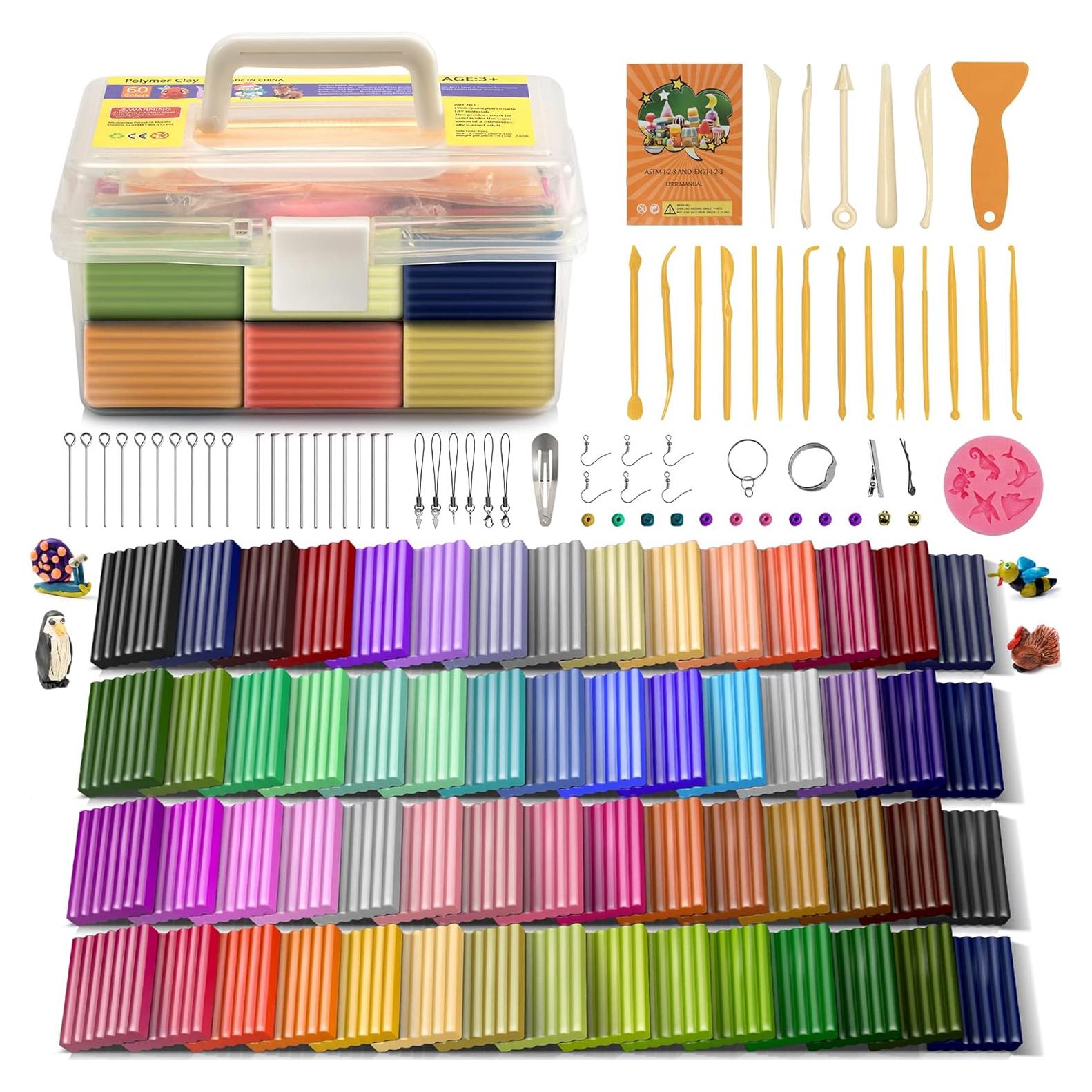 Arcilla Polimérica Aestd-ST 60 Colores para Modelar