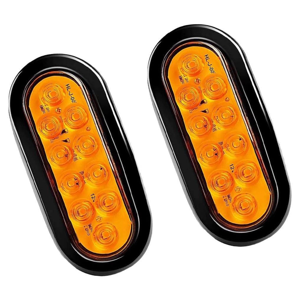 Luz de Remolque AICEL LED Amarilla 2PCS 19cm Impermeable
