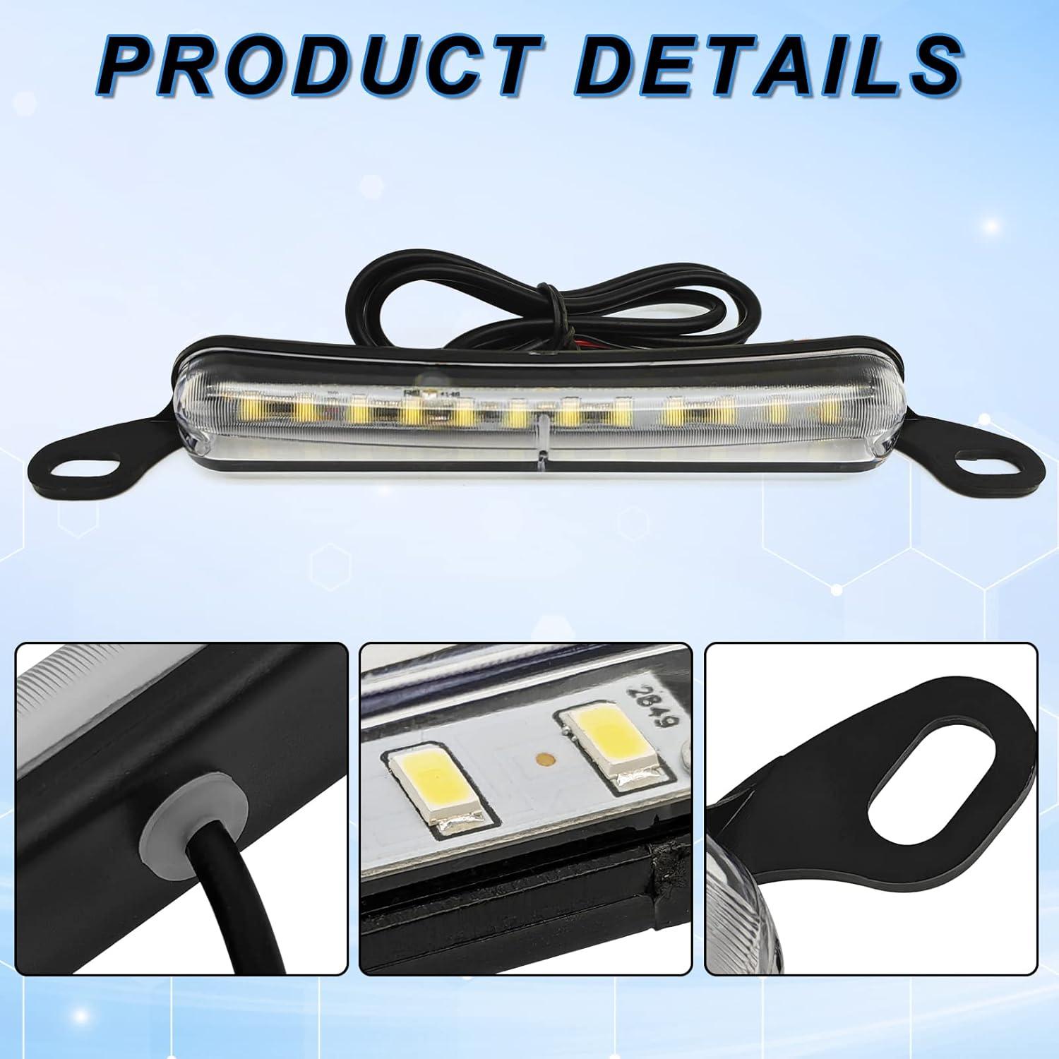 Luz de Placa de Licencia LED KEVWR 6000K Universal 12V