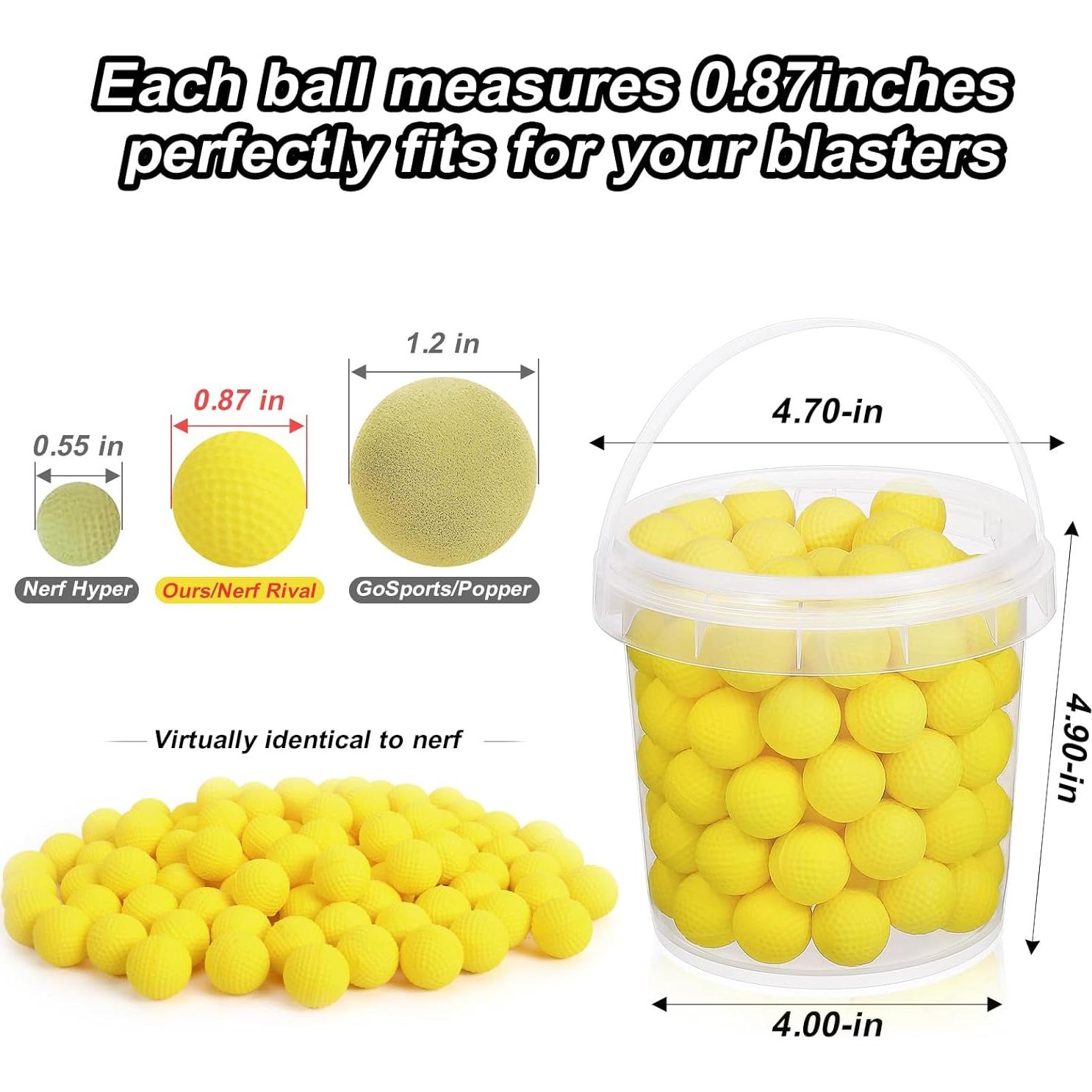 Recarga 100 Balas de Munición Nerf Rival TiopLior Amarillo