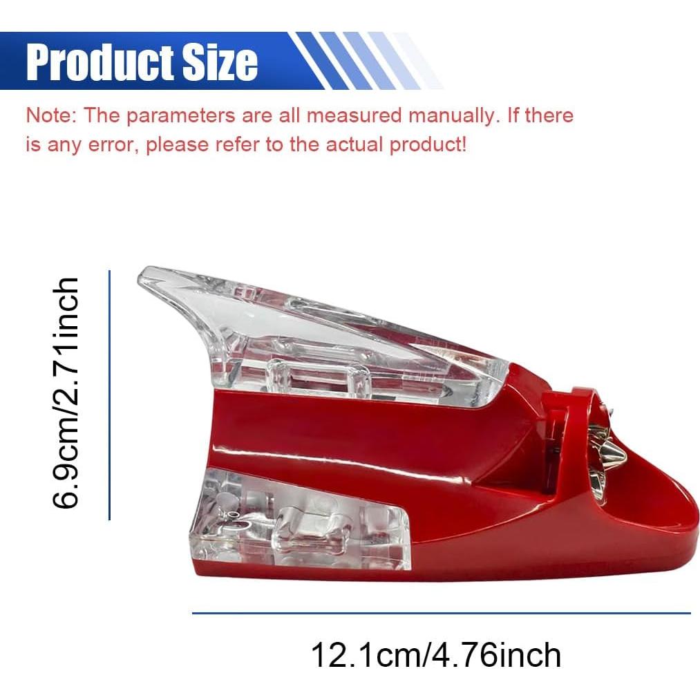 Luz LED de Techo YoRise para Coche - Aleta de Tiburón Rojo